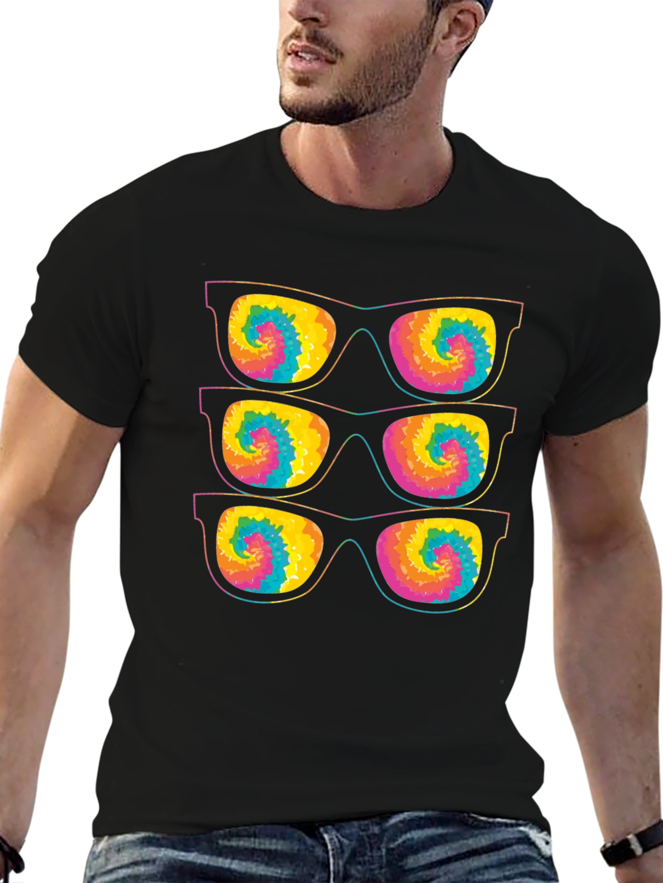 Retro Tie-Dye Sunglasses T-Shirt