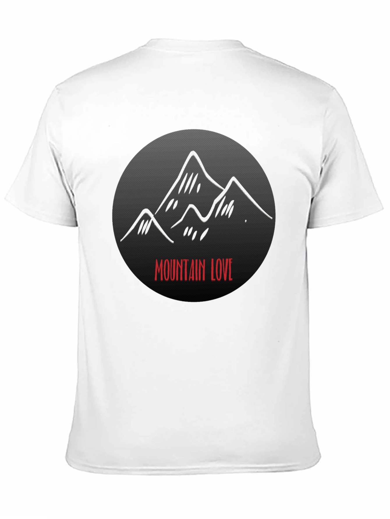 Mountain Love Graphic Black T-Shirt