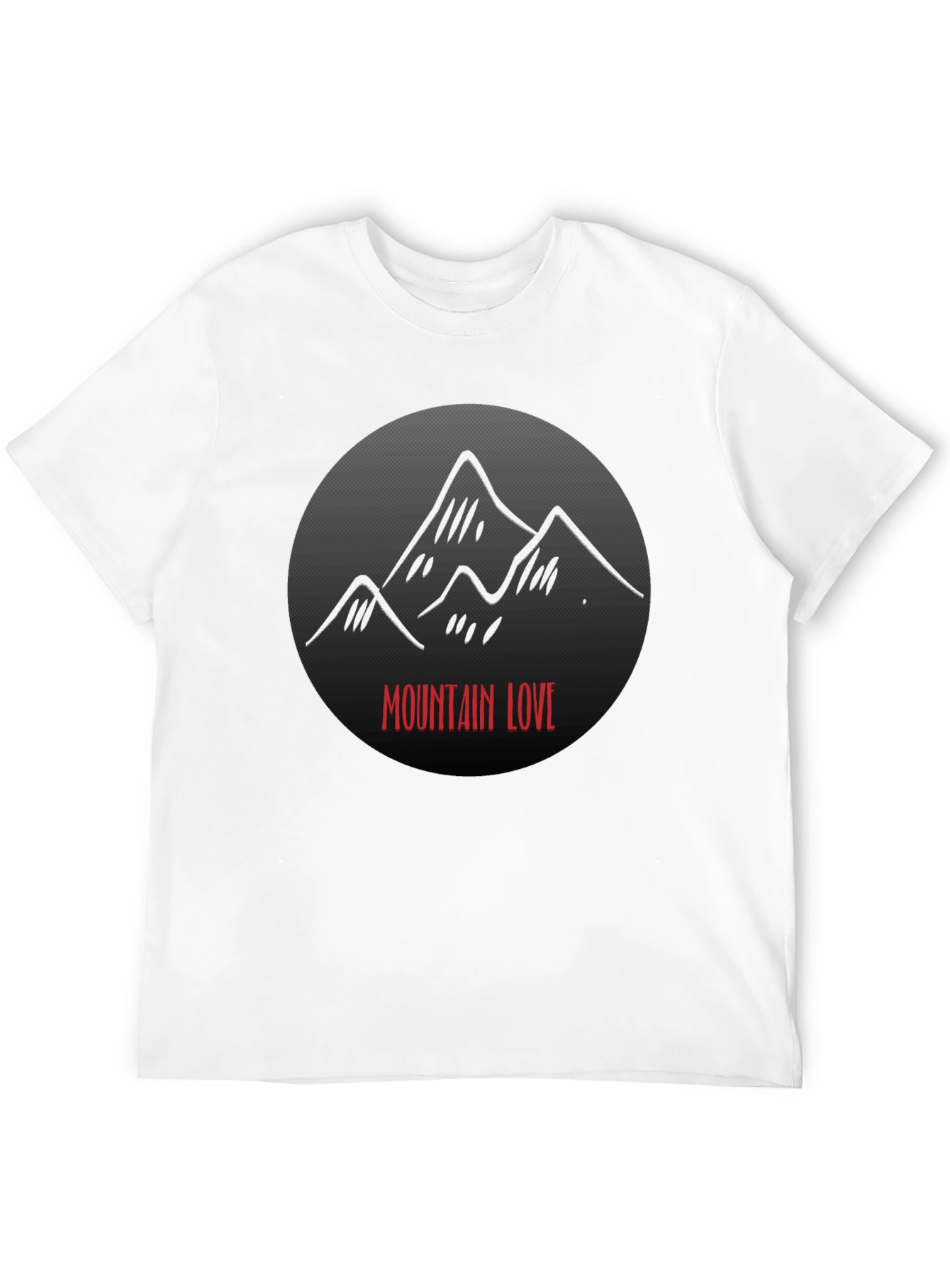 Mountain Love Graphic Black T-Shirt