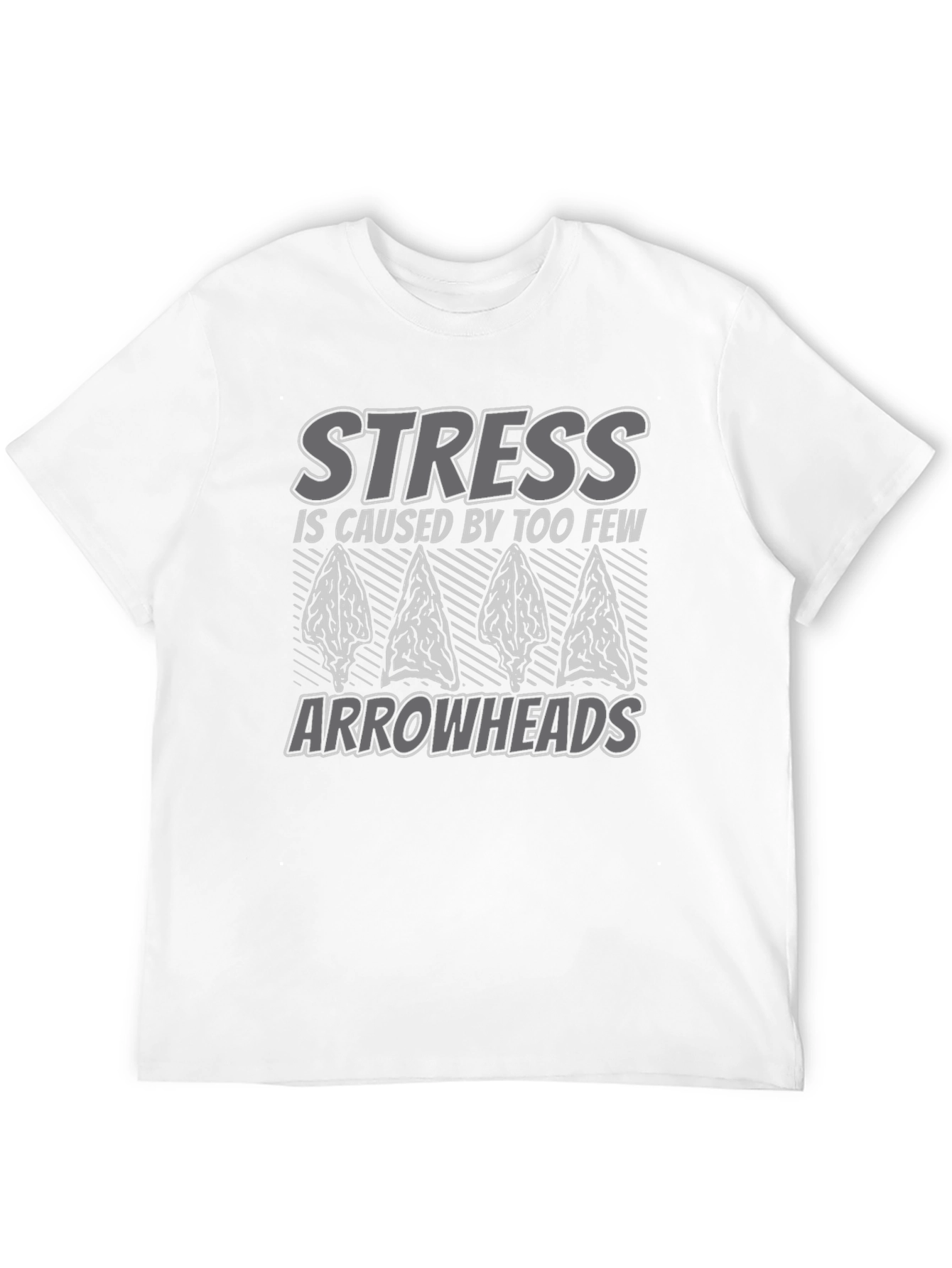 Stress Arrowheads Graphic Tee - Black Cotton Comfort
