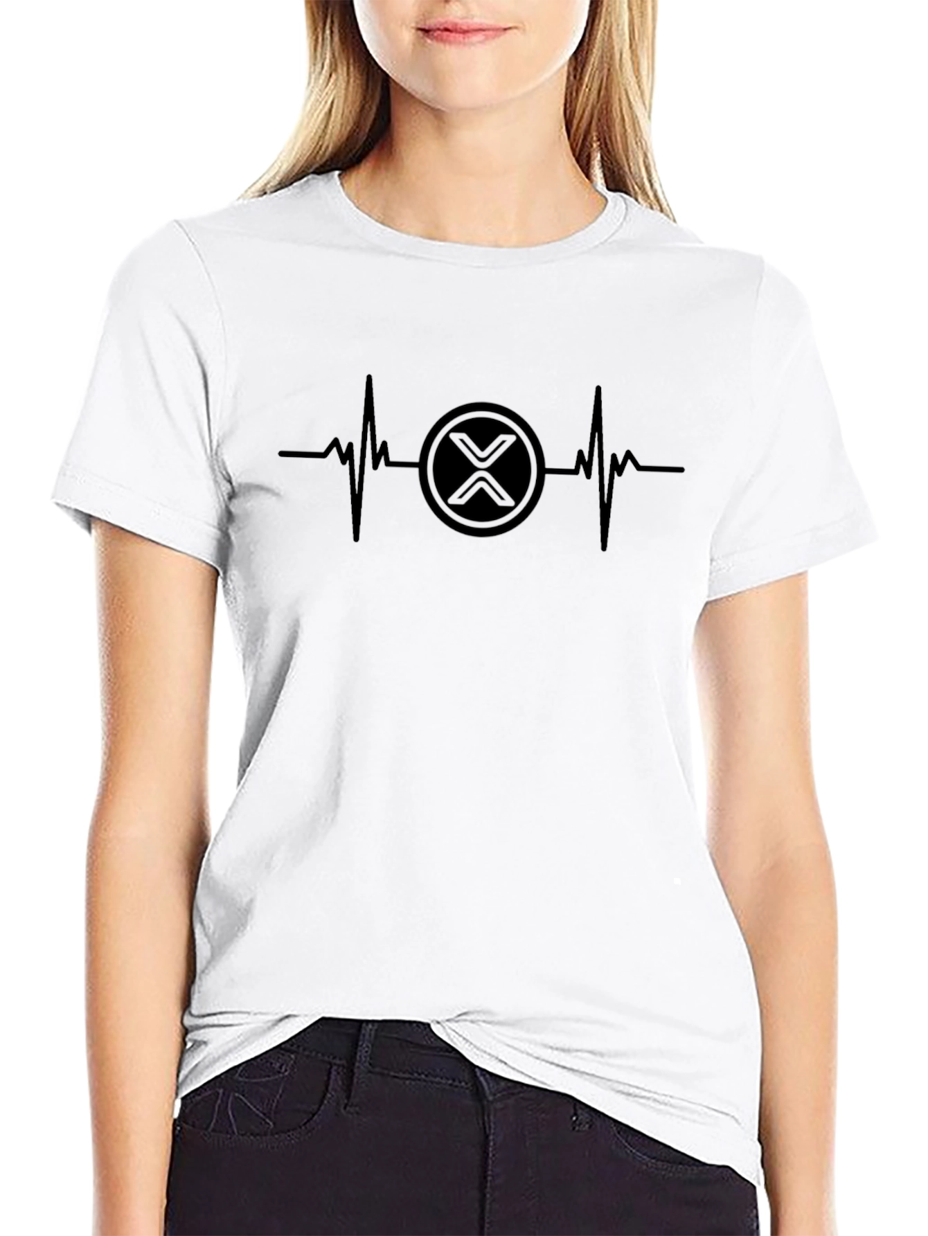 XRP Heartbeat T-Shirt - Crypto Enthusiast Tee