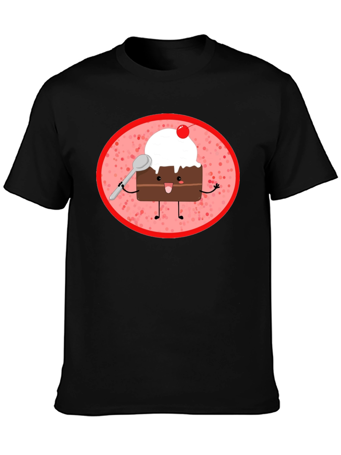 Dessert Lover T-Shirt: Cute Cake Cartoon Design