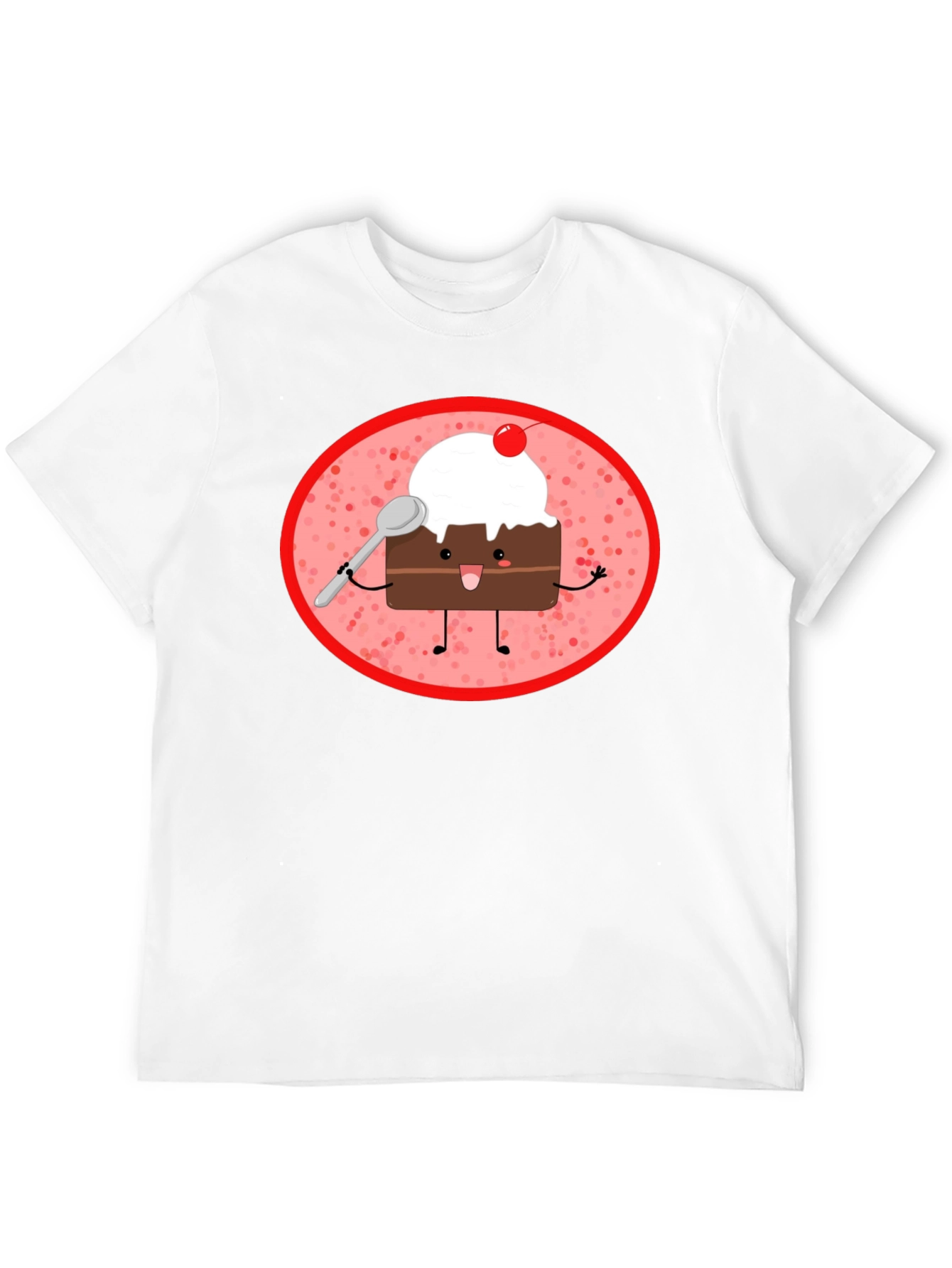 Dessert Lover T-Shirt: Cute Cake Cartoon Design
