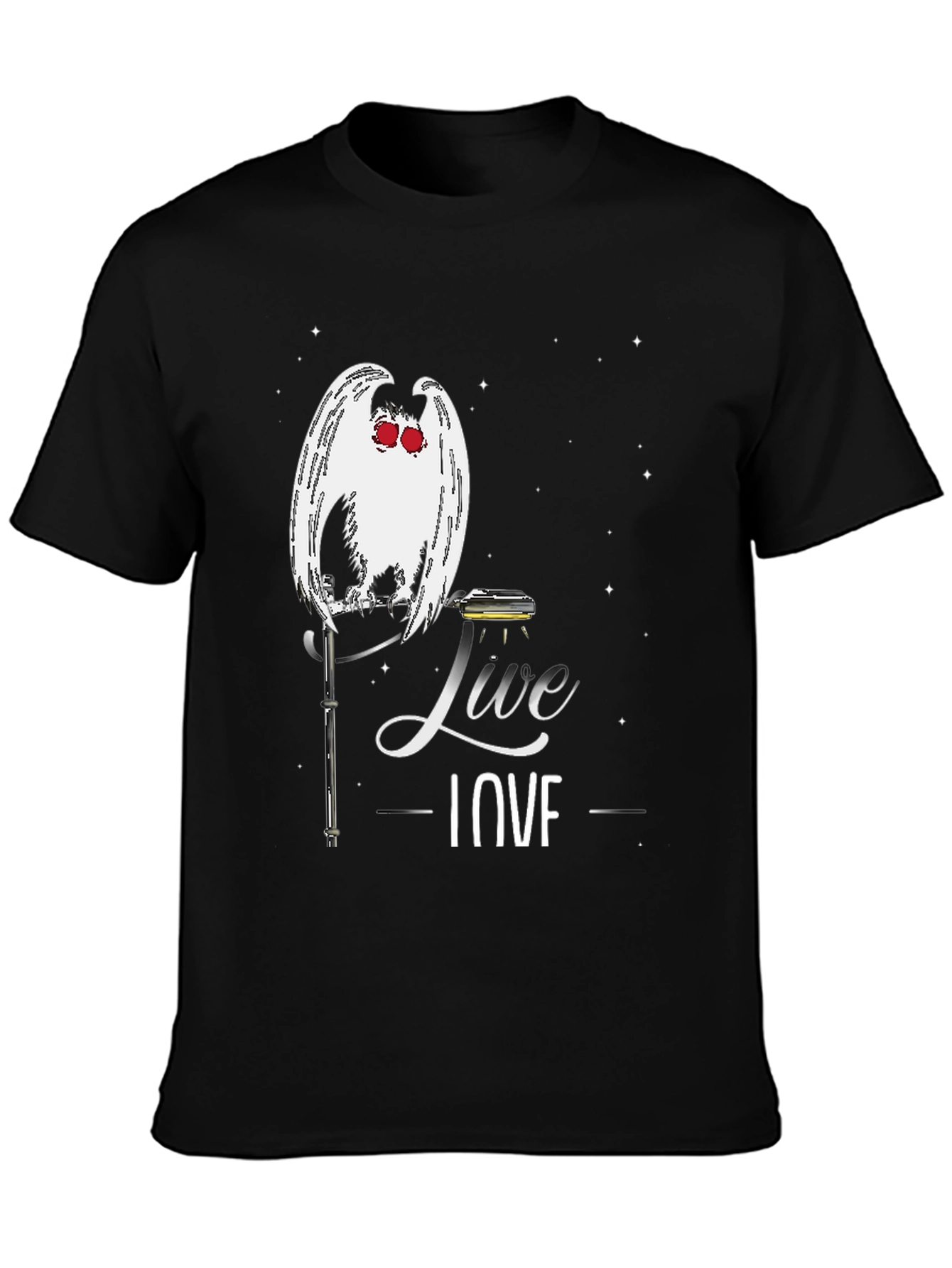 Mothman Live Love T-Shirt - Cryptid Tee