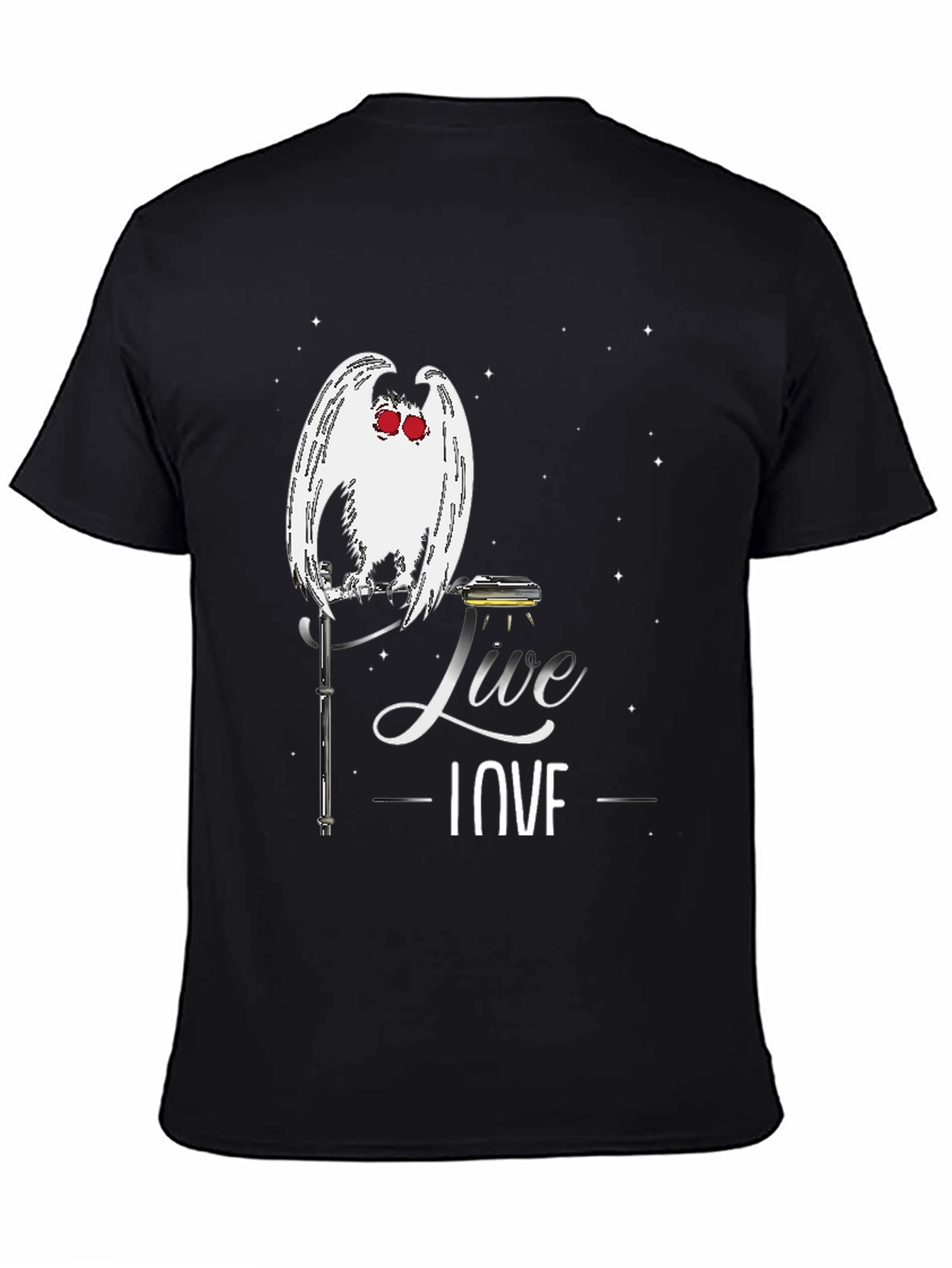 Mothman Live Love T-Shirt - Cryptid Tee