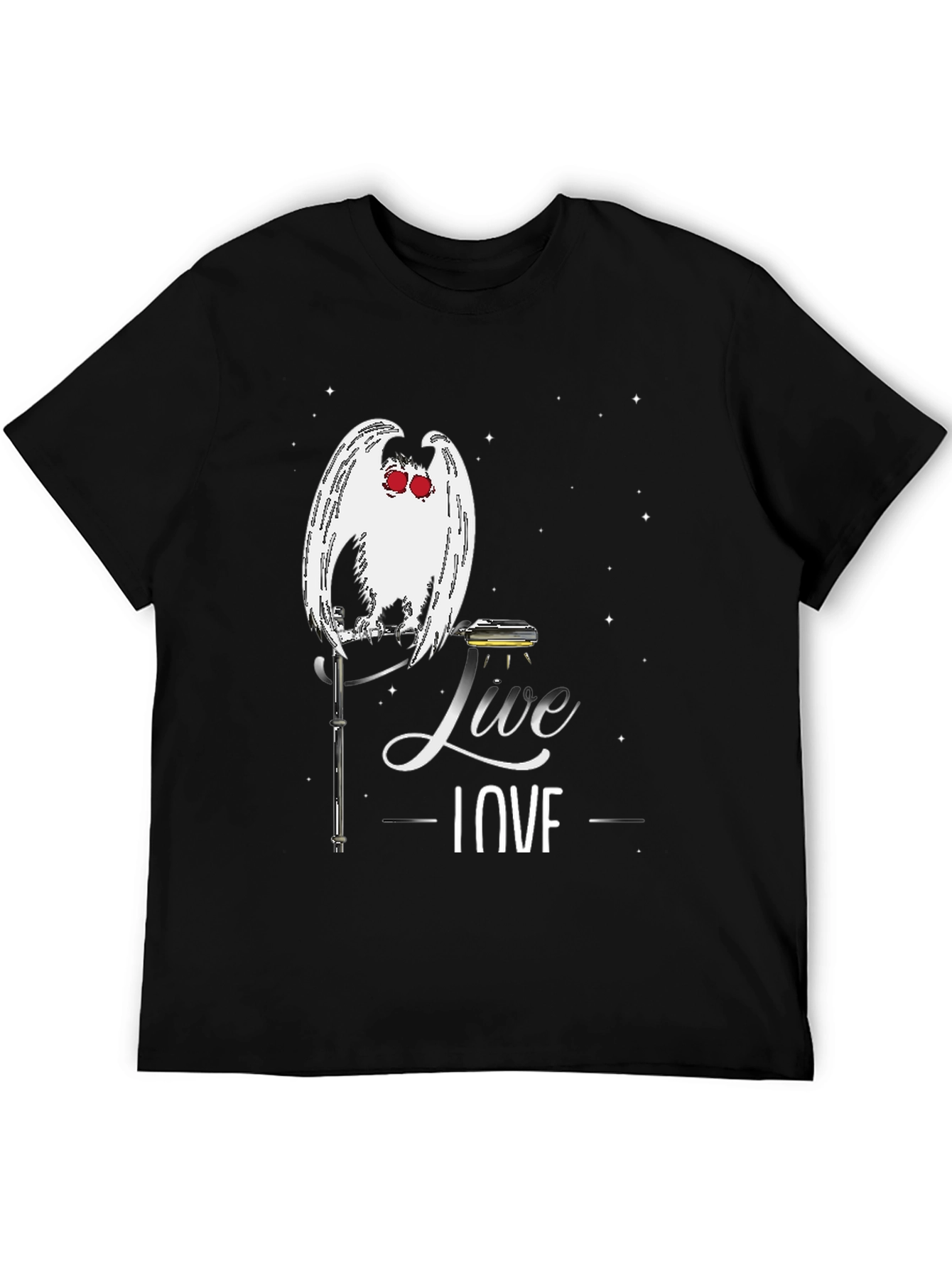Mothman Live Love T-Shirt - Cryptid Tee