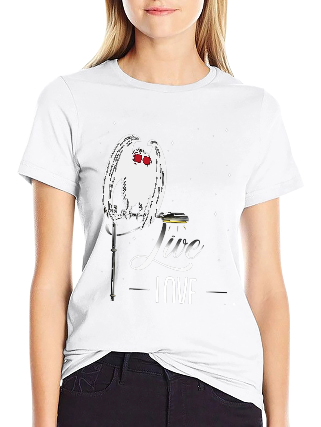 Mothman Live Love T-Shirt - Cryptid Tee