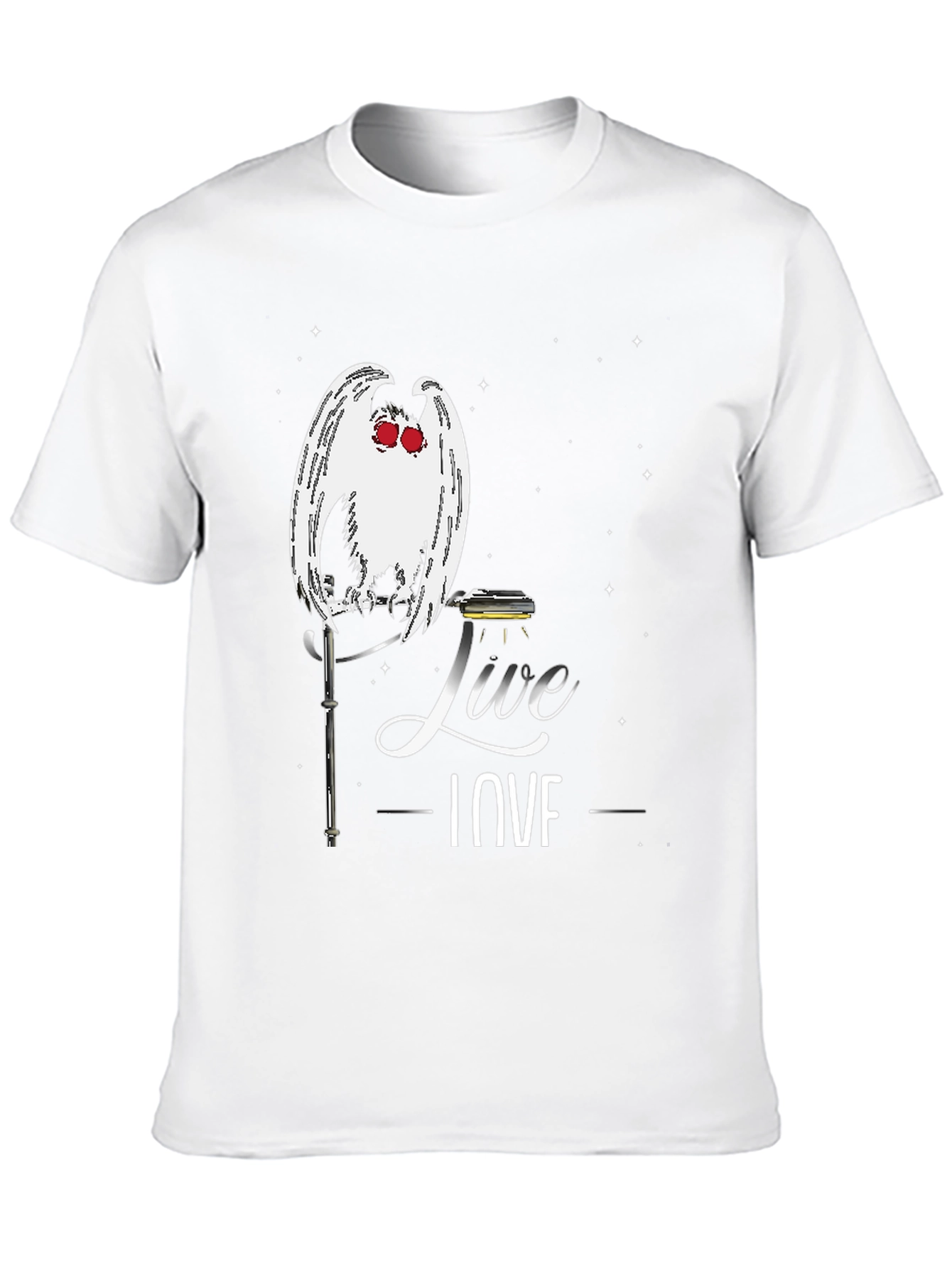 Mothman Live Love T-Shirt - Cryptid Tee
