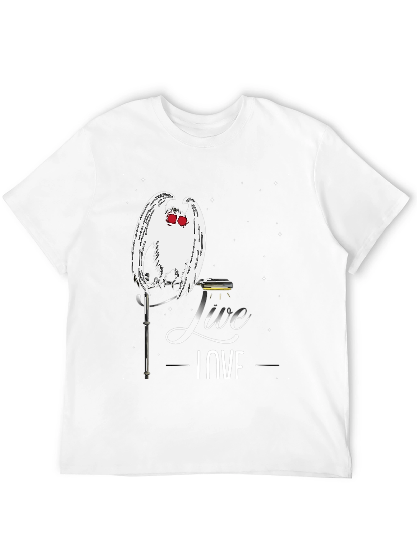 Mothman Live Love T-Shirt - Cryptid Tee