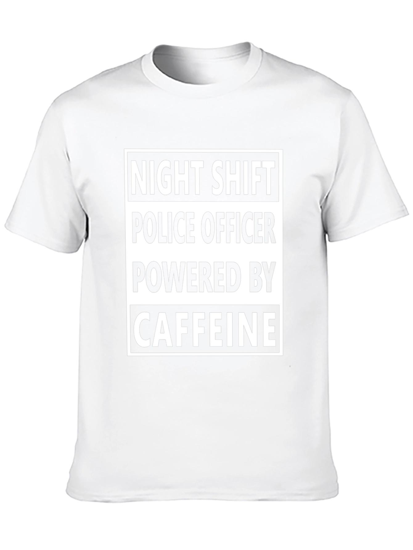 Night Shift Police Officer Caffeine T-Shirt