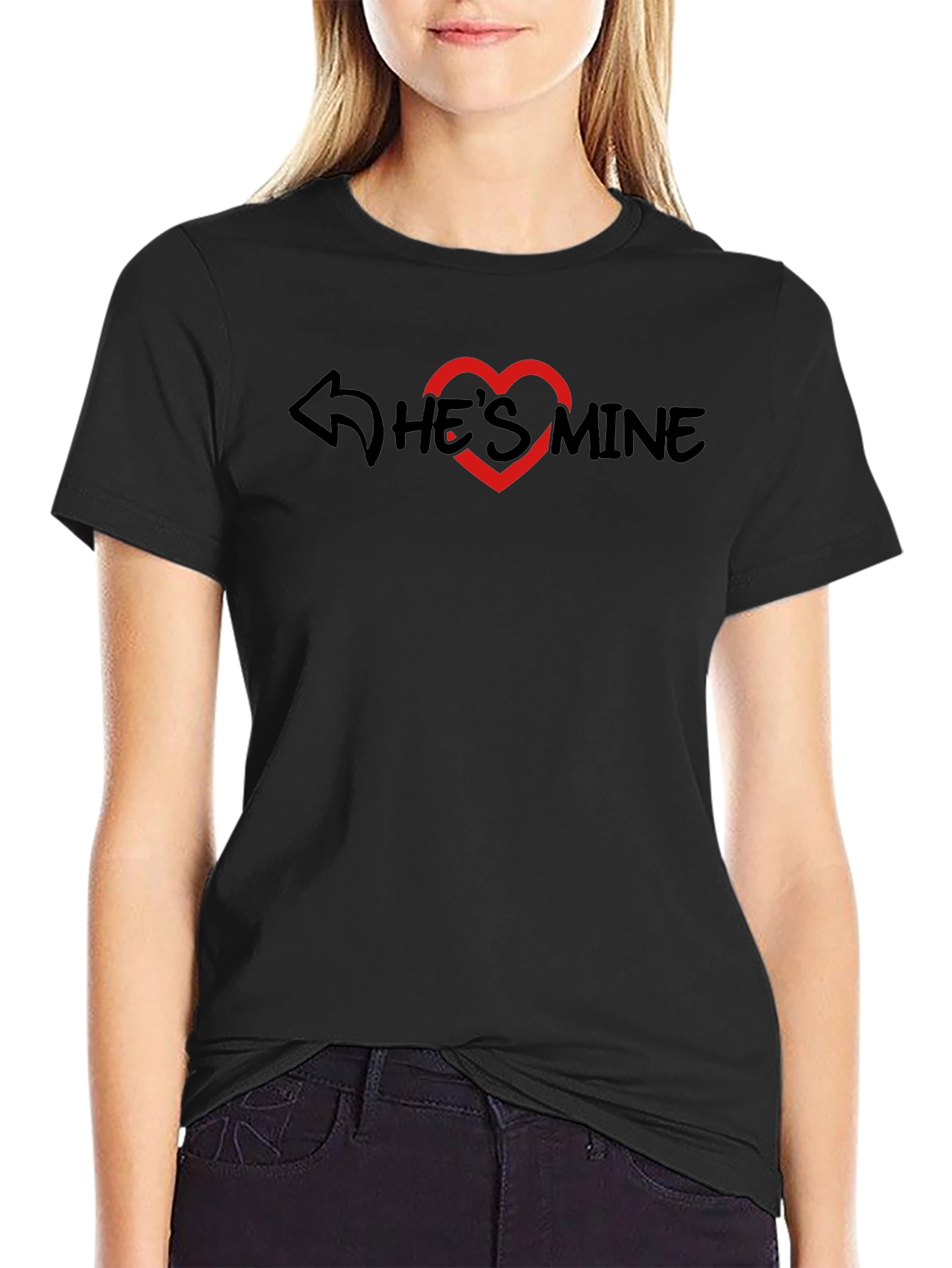 Hes Mine Black Graphic Tee