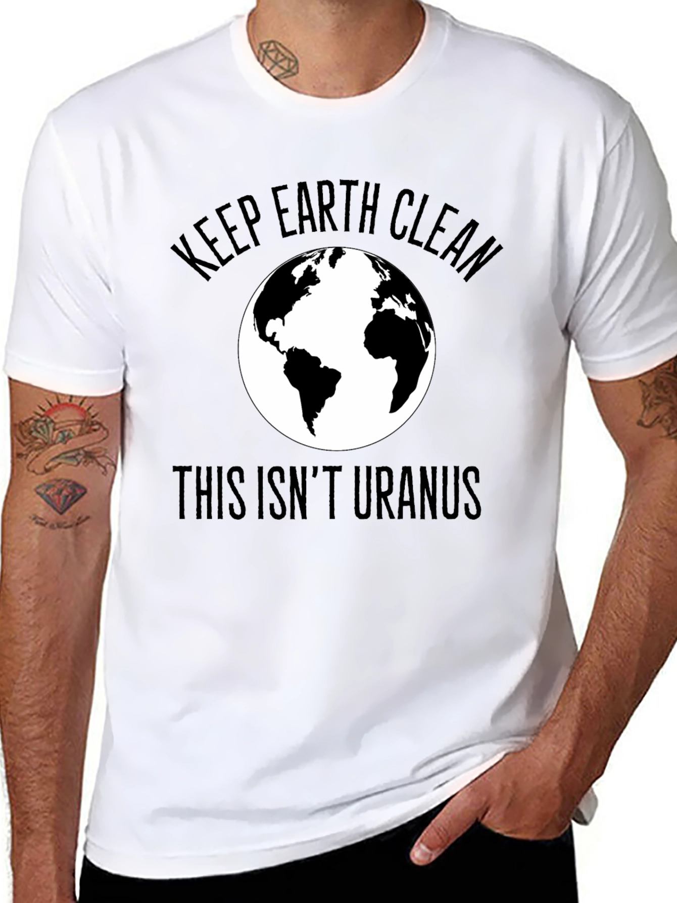 Keep Earth Clean T-Shirt - Black