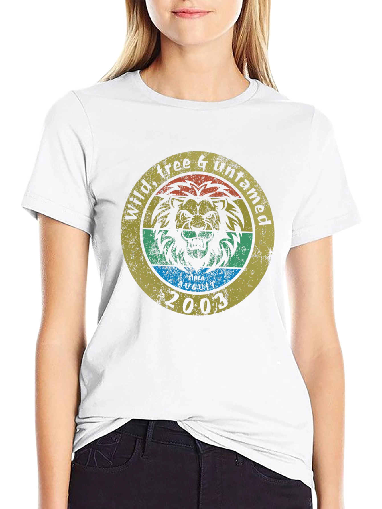Wild Free & Untamed Lion Graphic T-Shirt