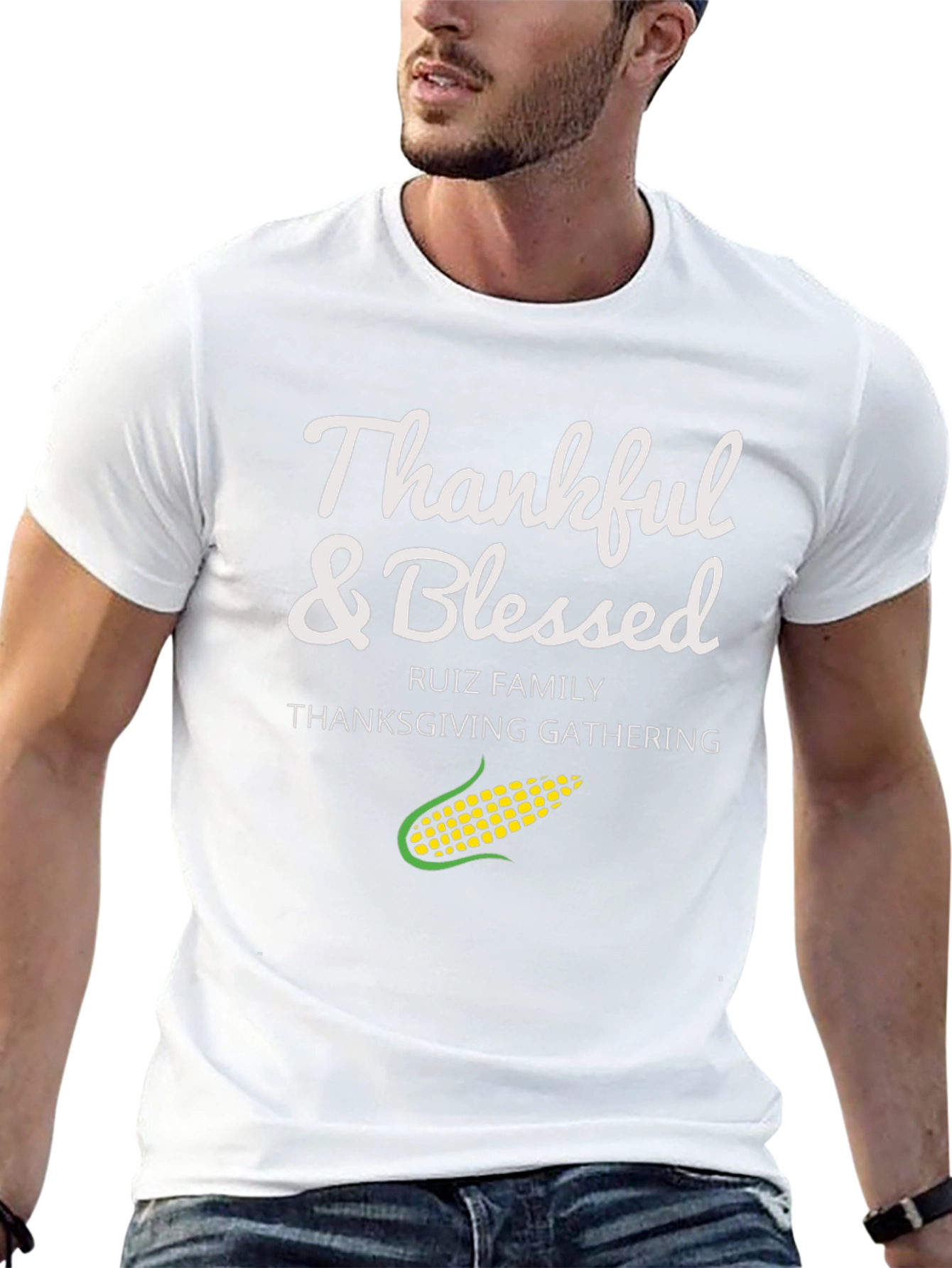 Thankful & Blessed Thanksgiving Gathering T-Shirt