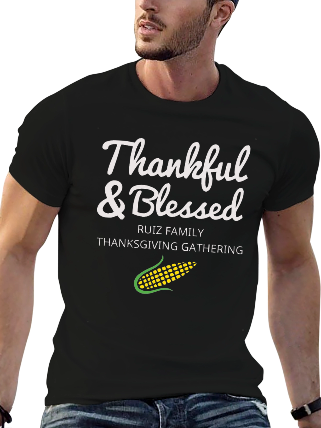 Thankful & Blessed Thanksgiving Gathering T-Shirt