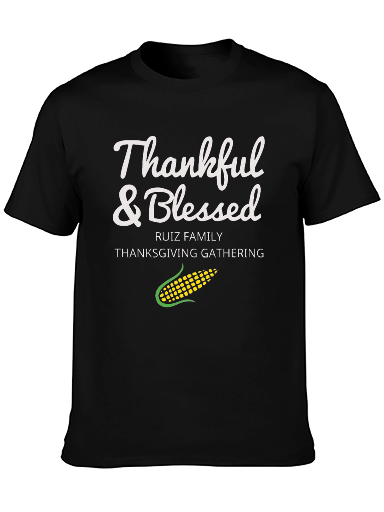 Thankful & Blessed Thanksgiving Gathering T-Shirt