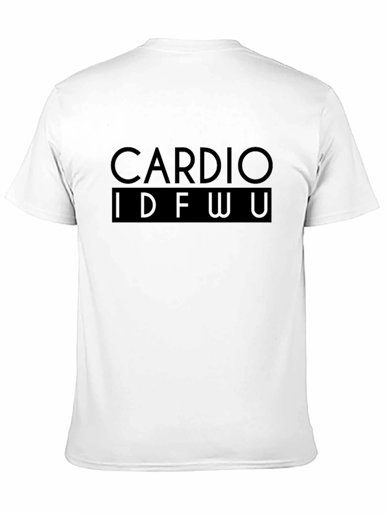Cardio IDFWU Black Graphic Tee