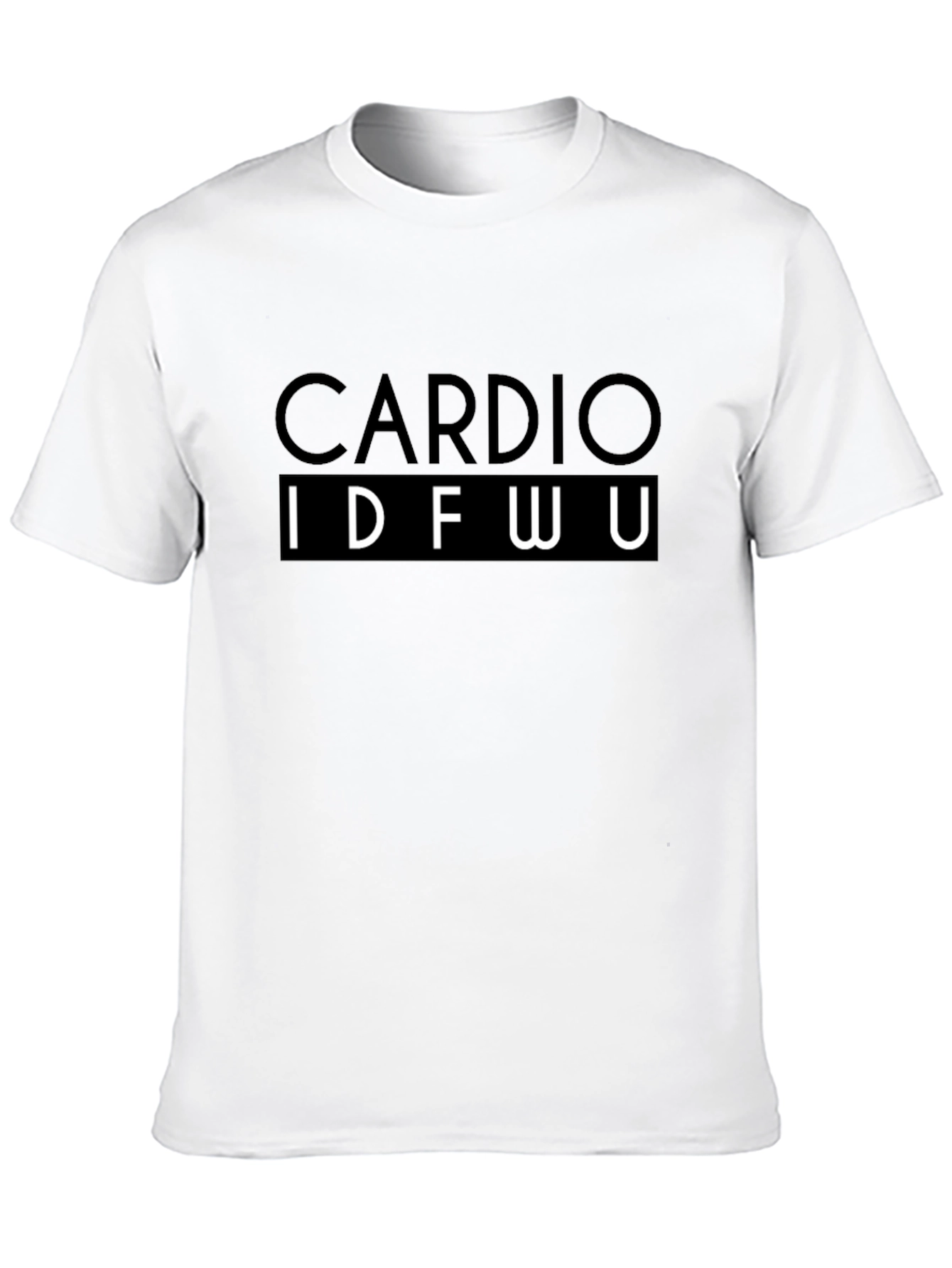 Cardio IDFWU Black Graphic Tee