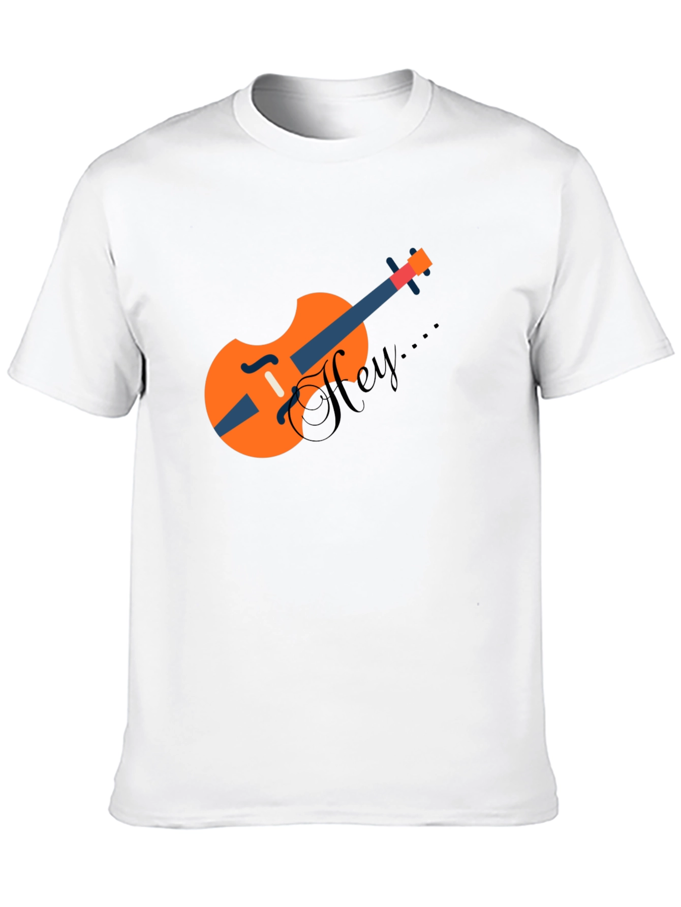 Stylish Black T-Shirt with Unique Violin Graphic