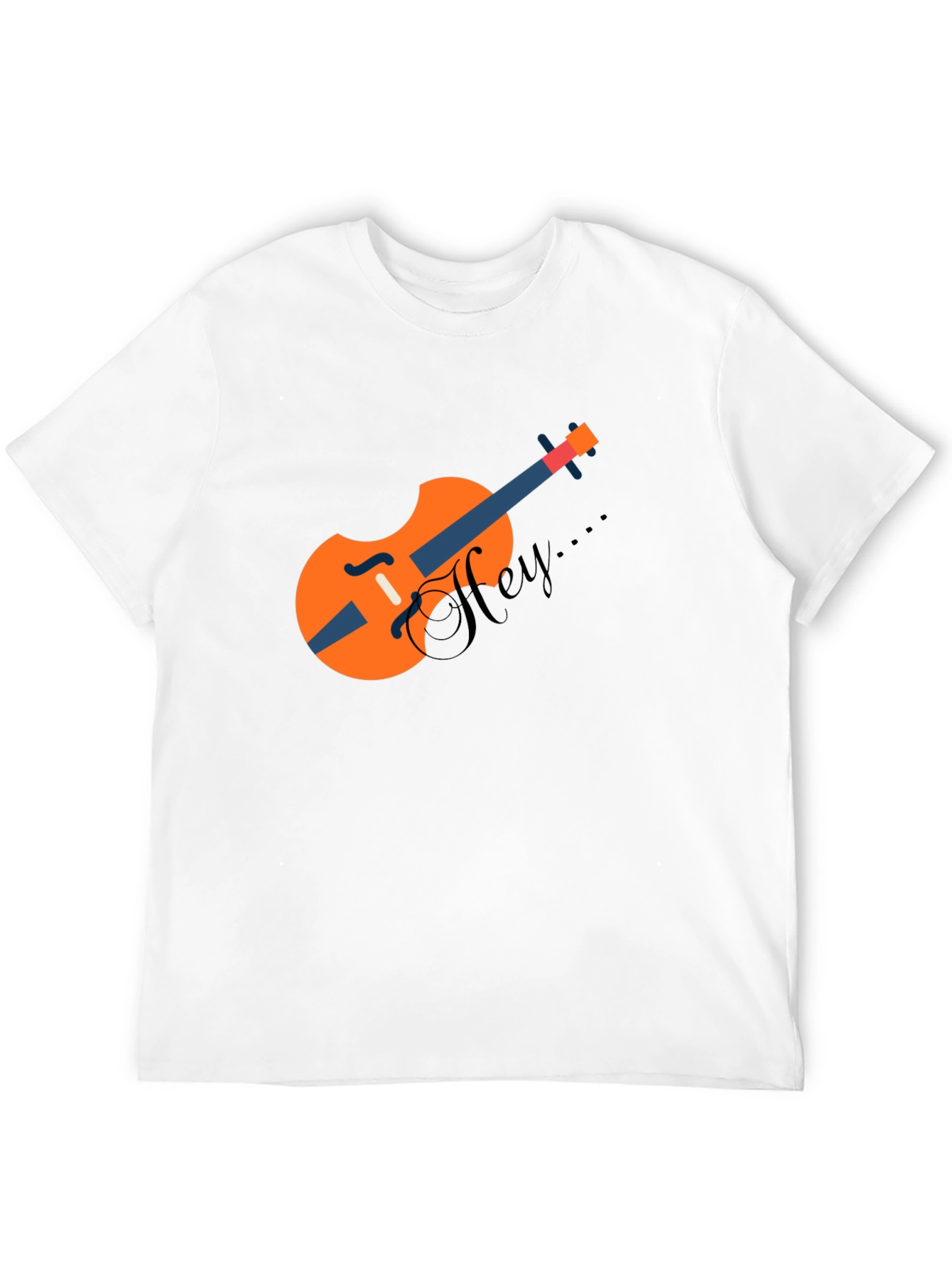 Stylish Black T-Shirt with Unique Violin Graphic
