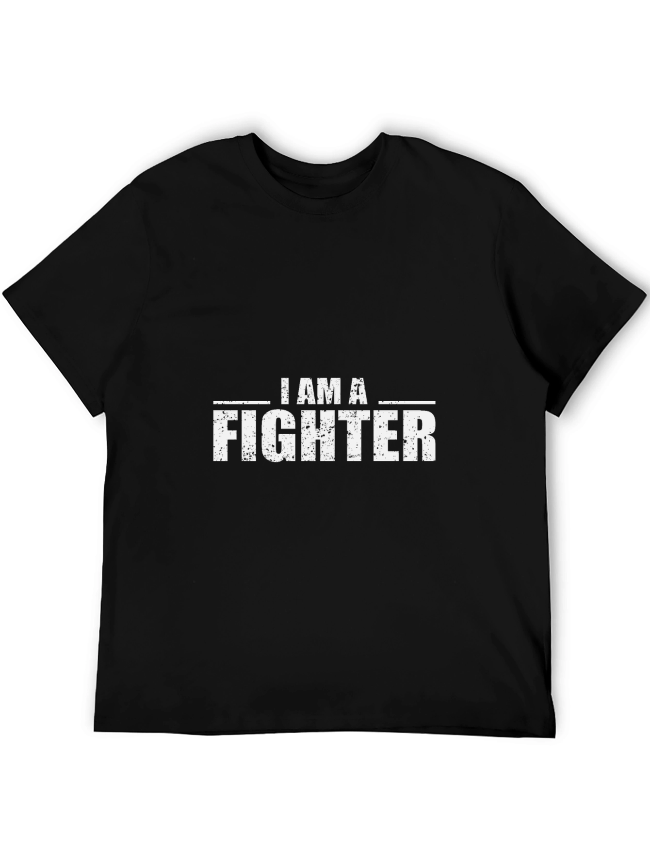 I Am A Fighter Black T-Shirt