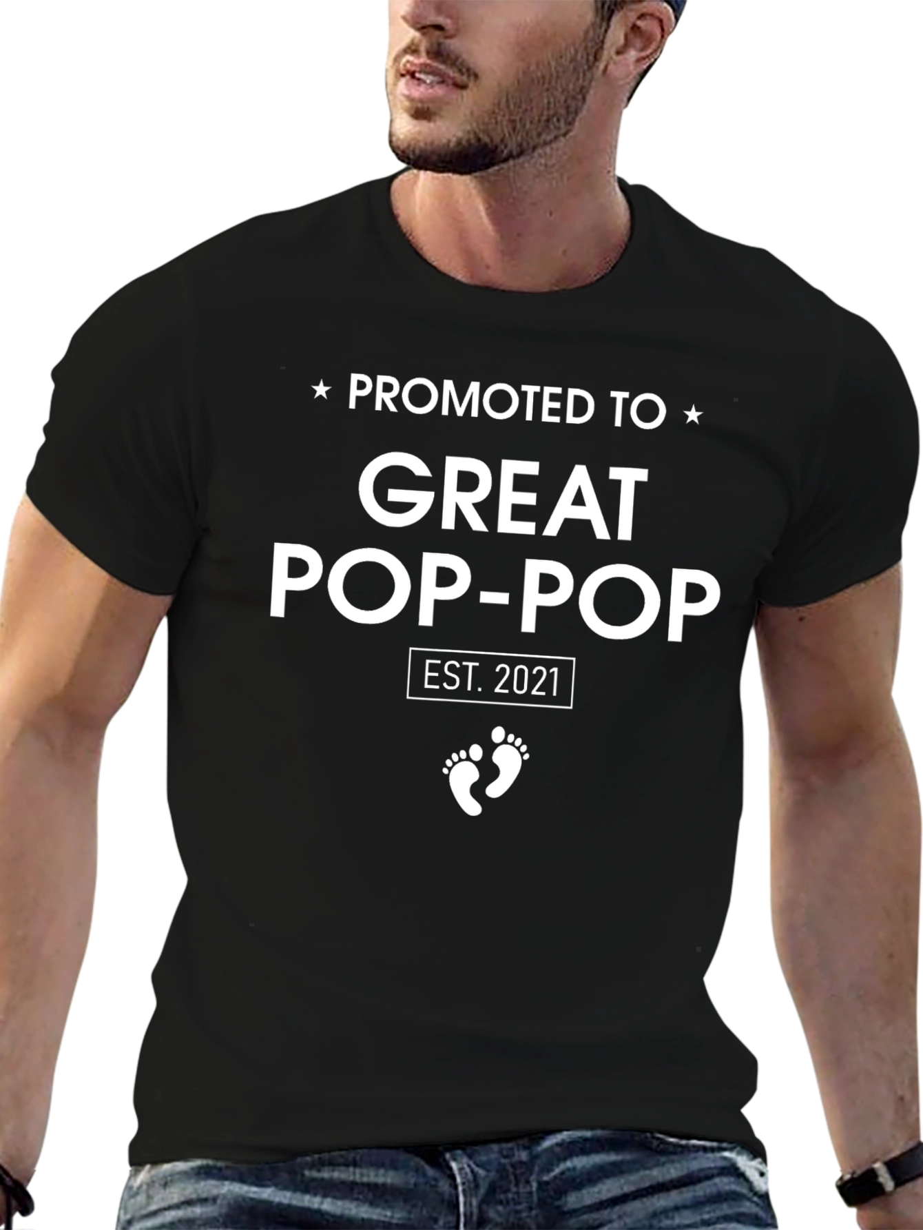 Promoted to Great Pop-Pop Est. 2021 T-Shirt