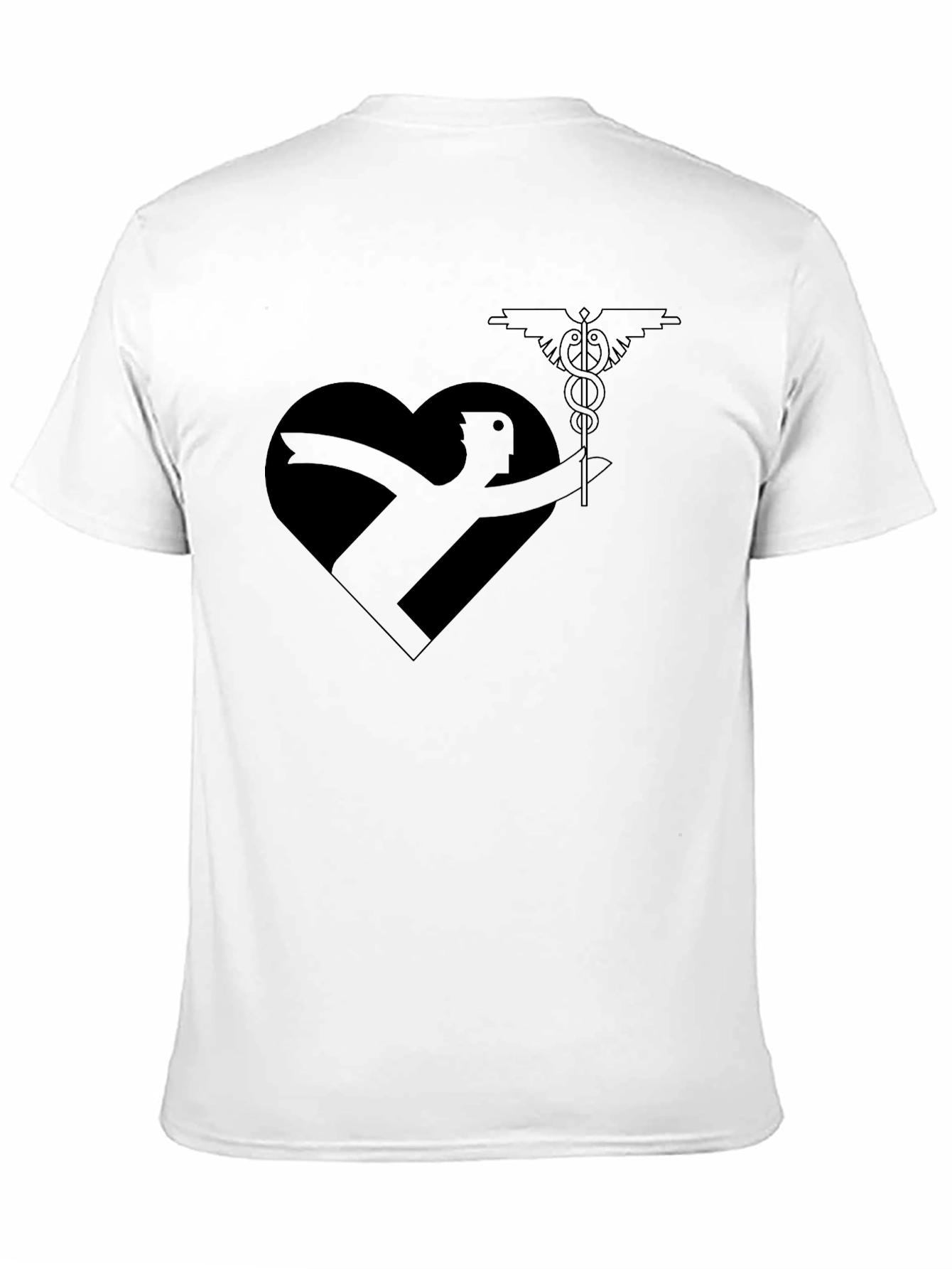 Black Heart Health Hero T-Shirt