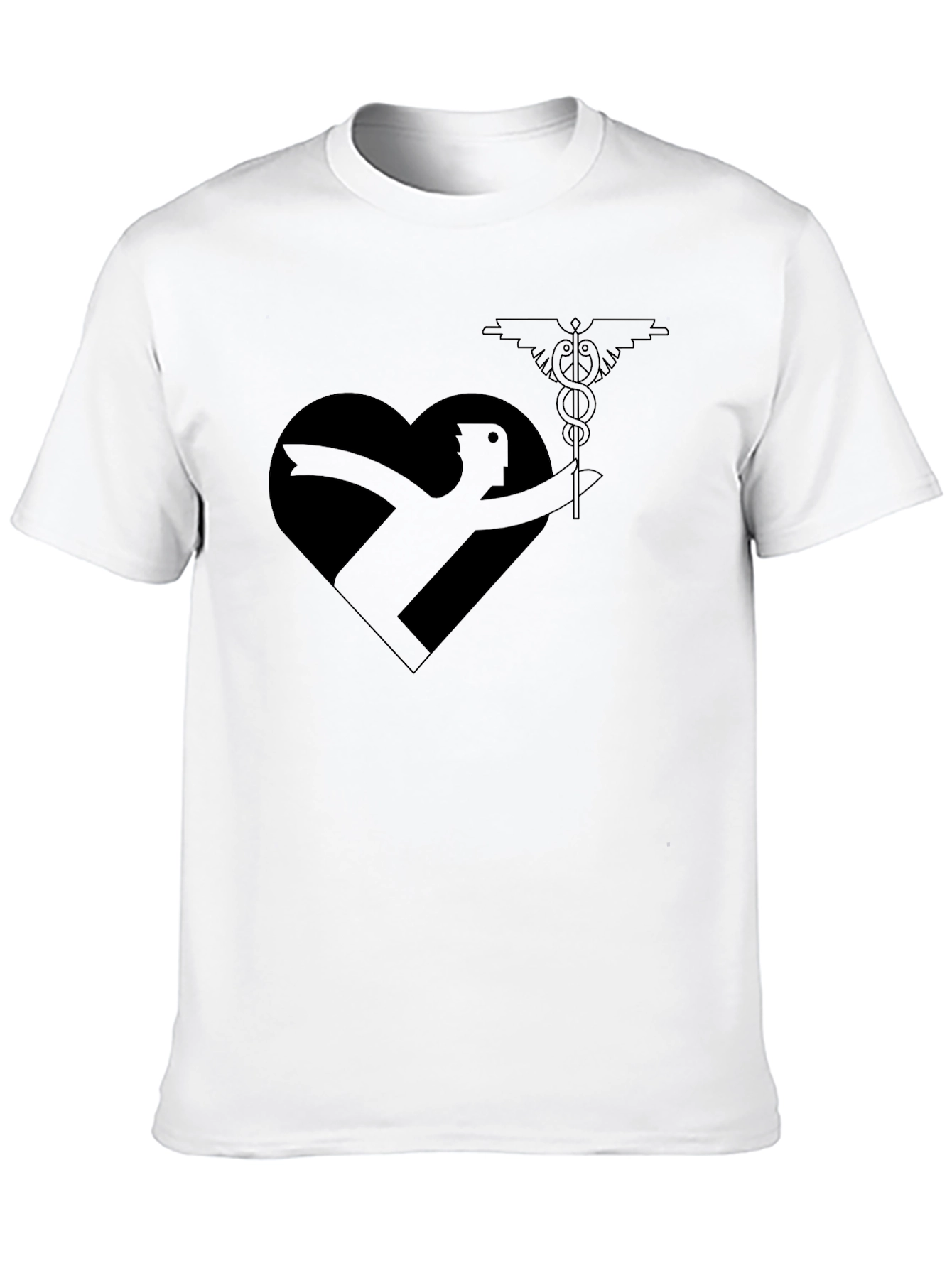 Black Heart Health Hero T-Shirt