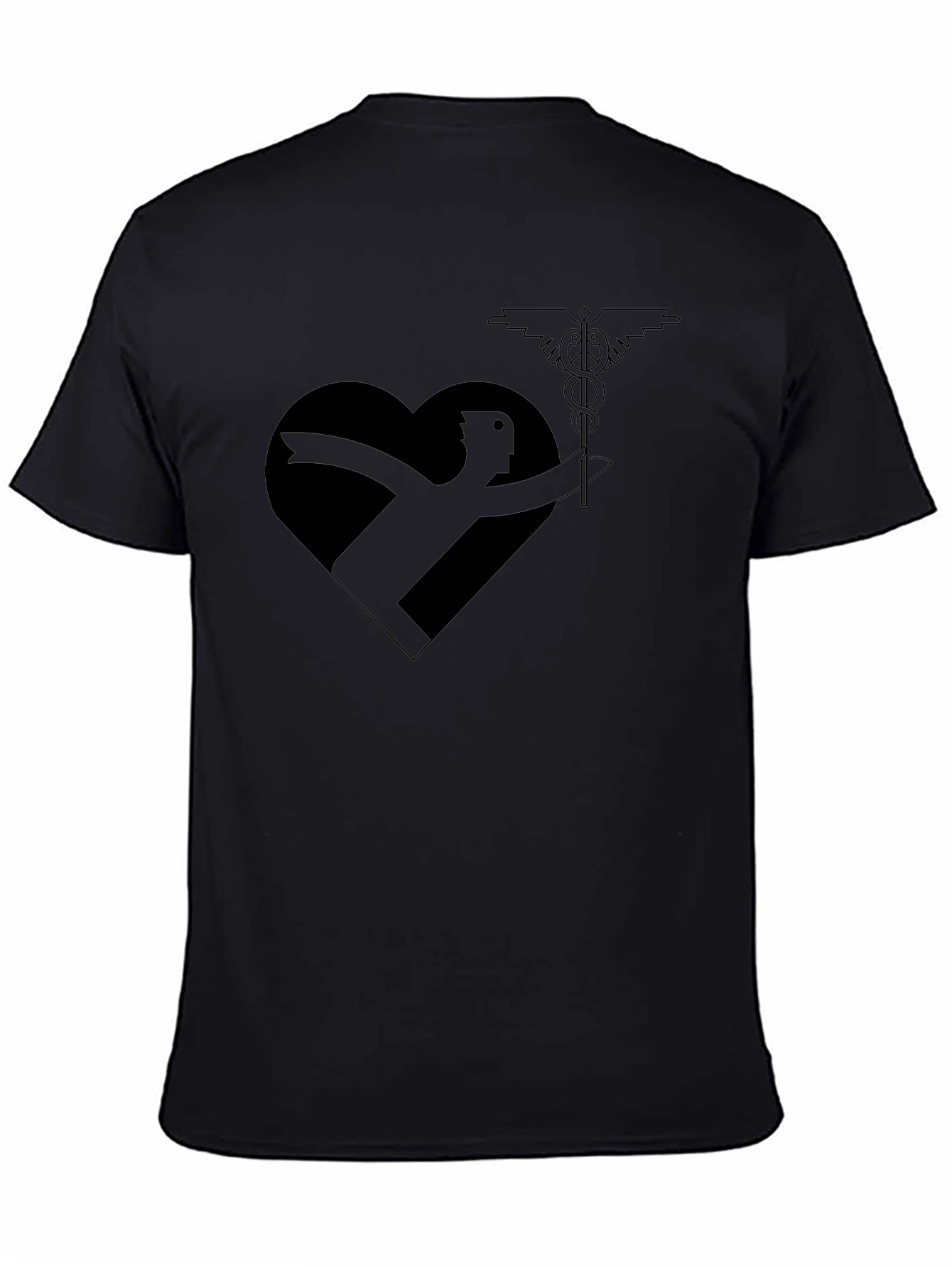 Black Heart Health Hero T-Shirt