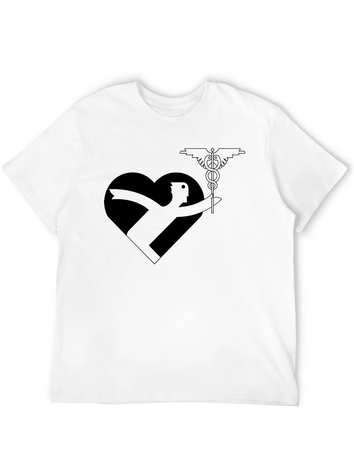 Black Heart Health Hero T-Shirt