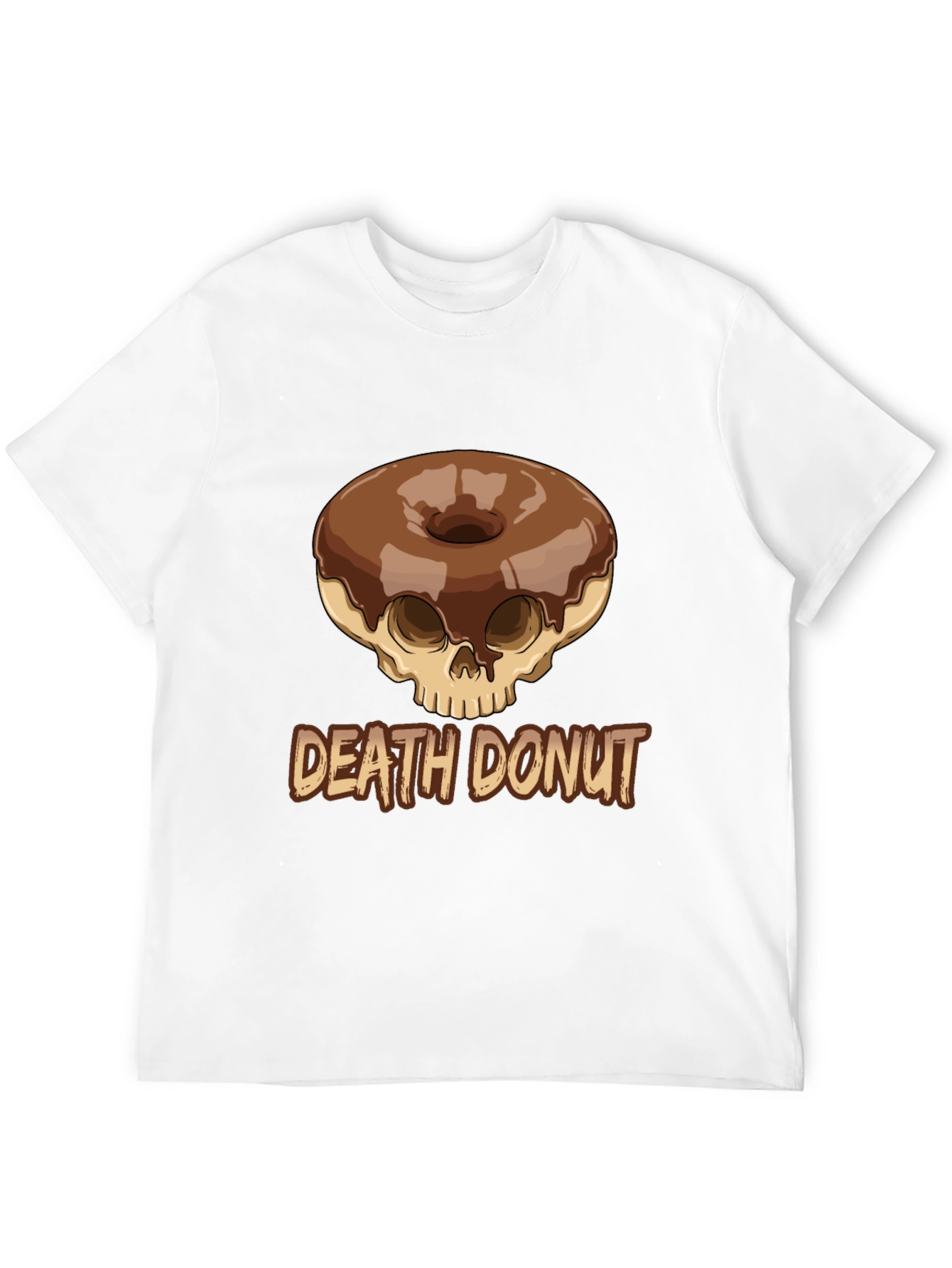 Death Donut Graphic Tee - Unique Skull Donut Design