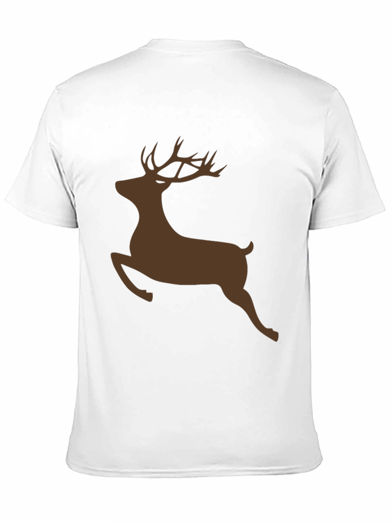Reindeer Silhouette Black T-Shirt