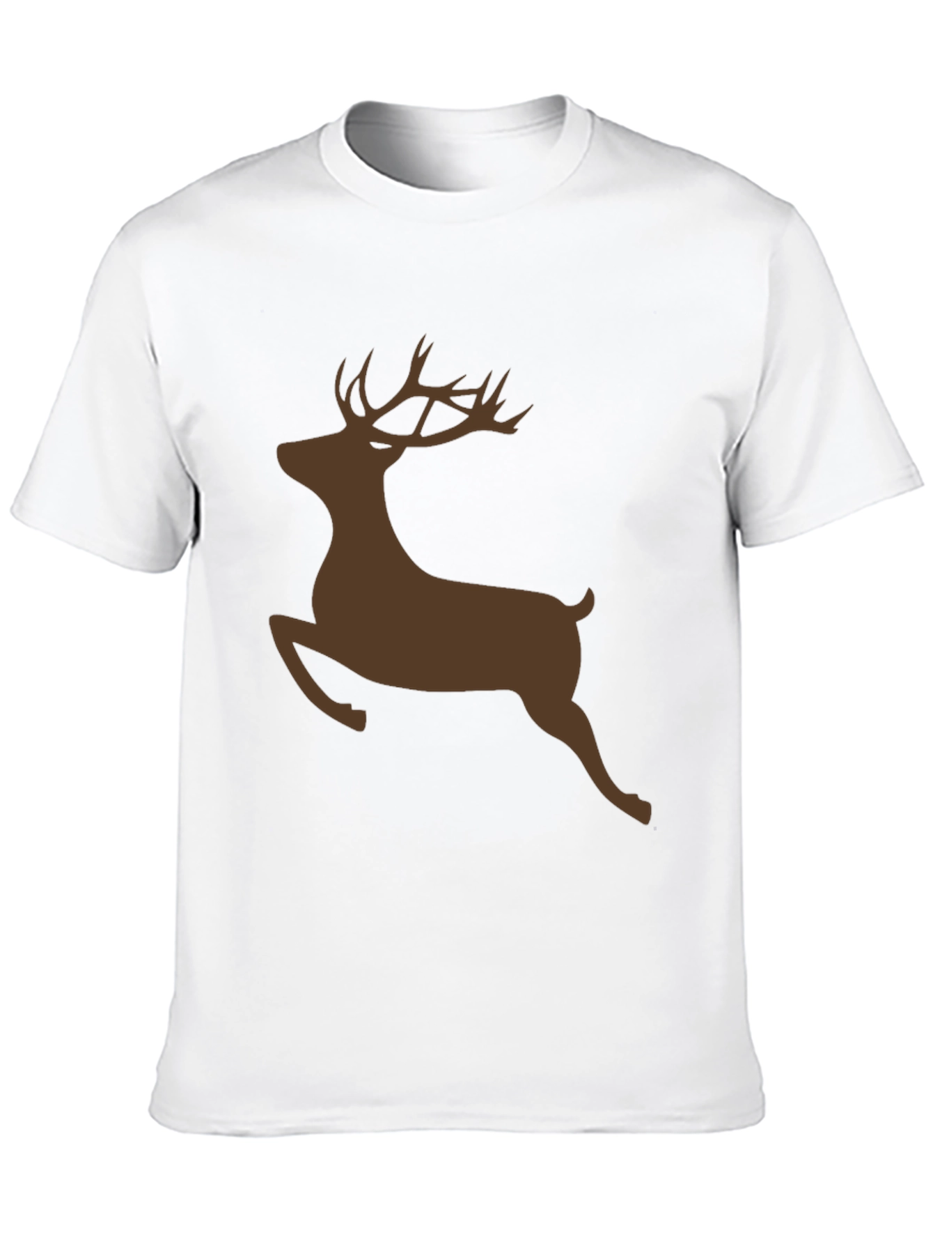 Reindeer Silhouette Black T-Shirt