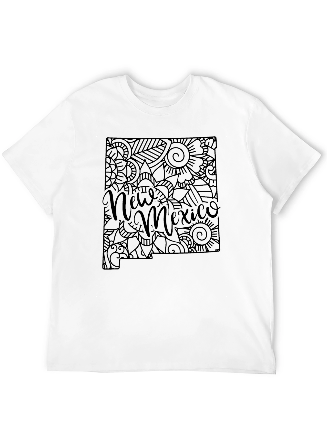 New Mexico State Doodle Art T-Shirt