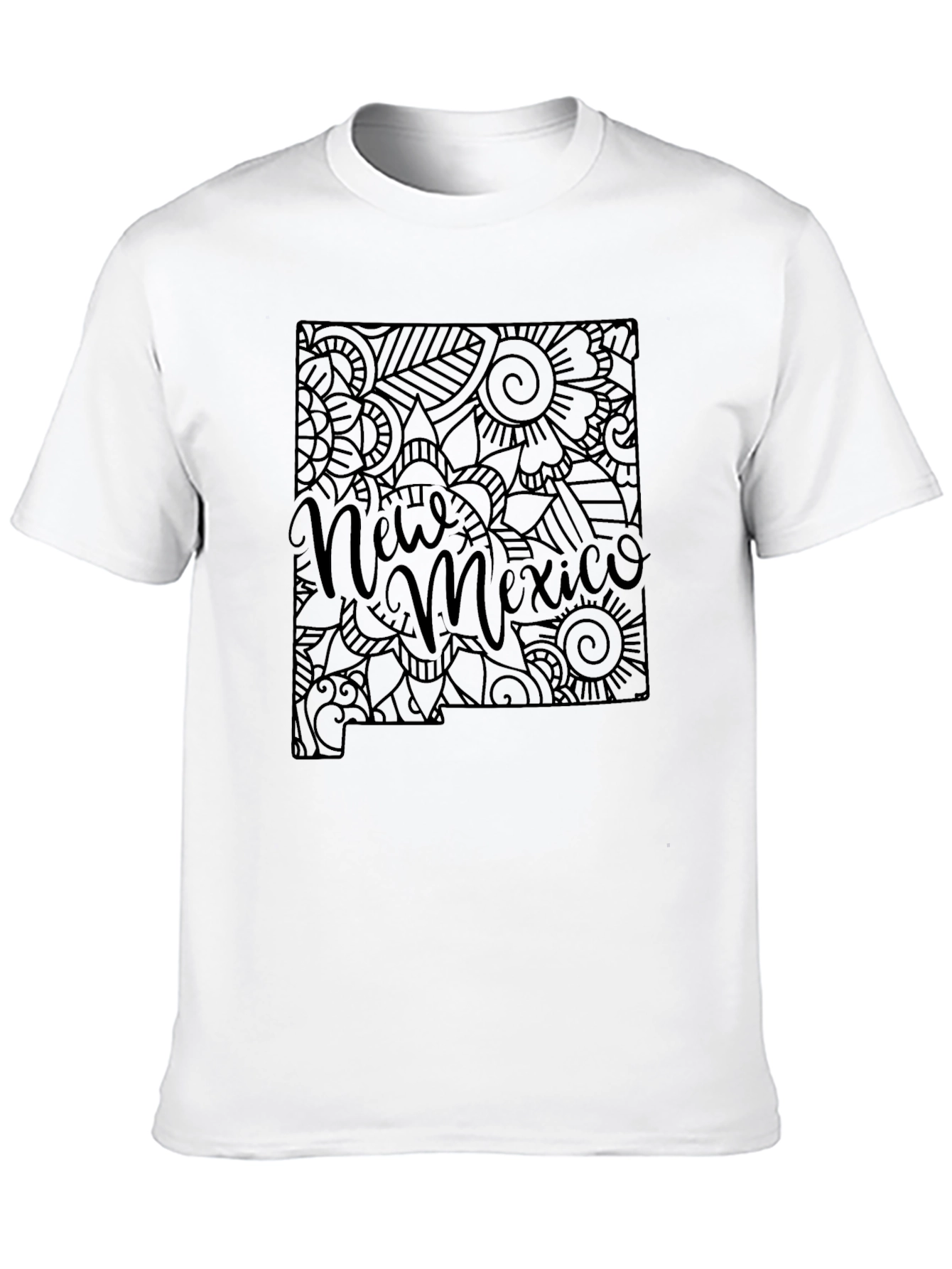 New Mexico State Doodle Art T-Shirt
