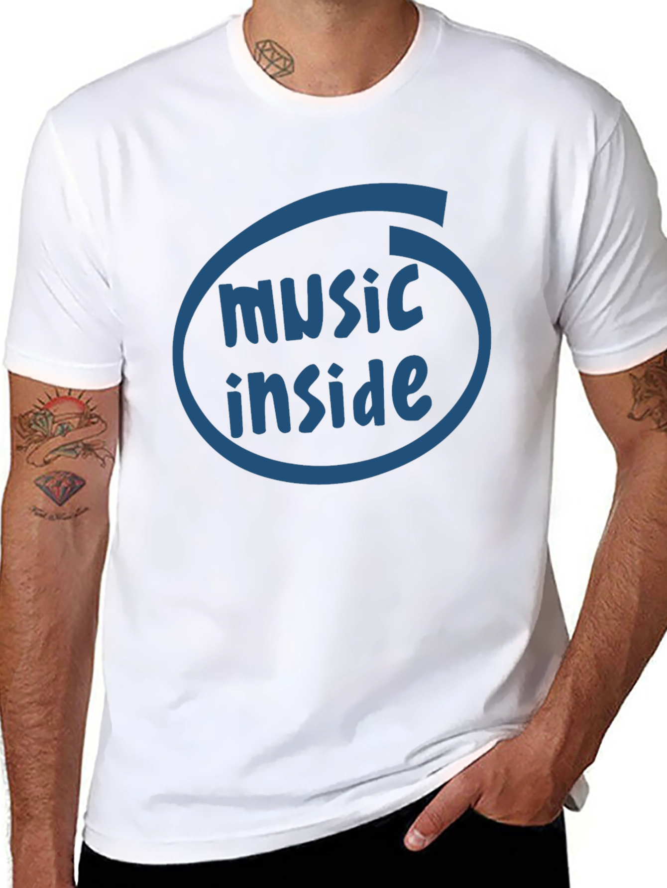 Music Inside Black T-Shirt