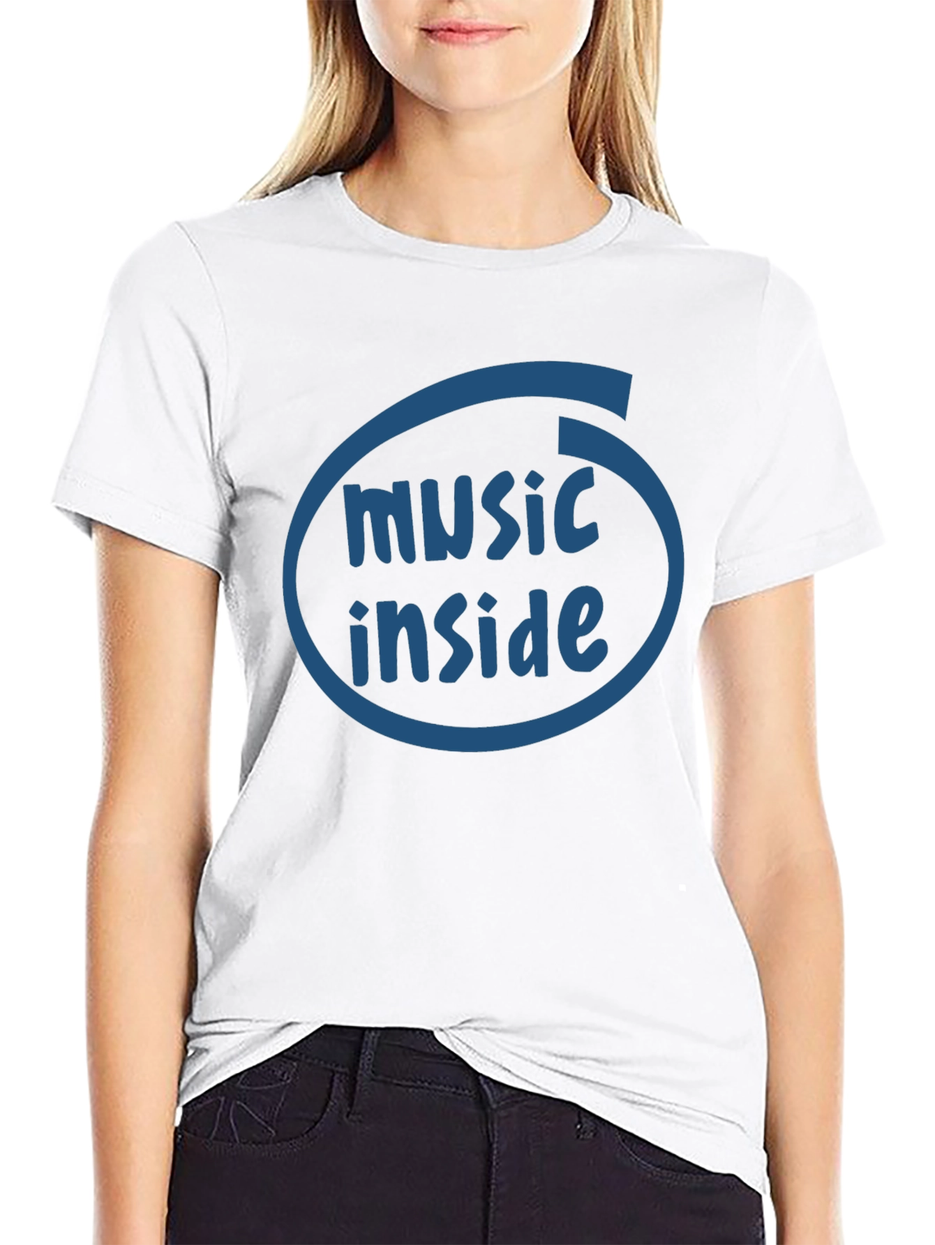 Music Inside Black T-Shirt