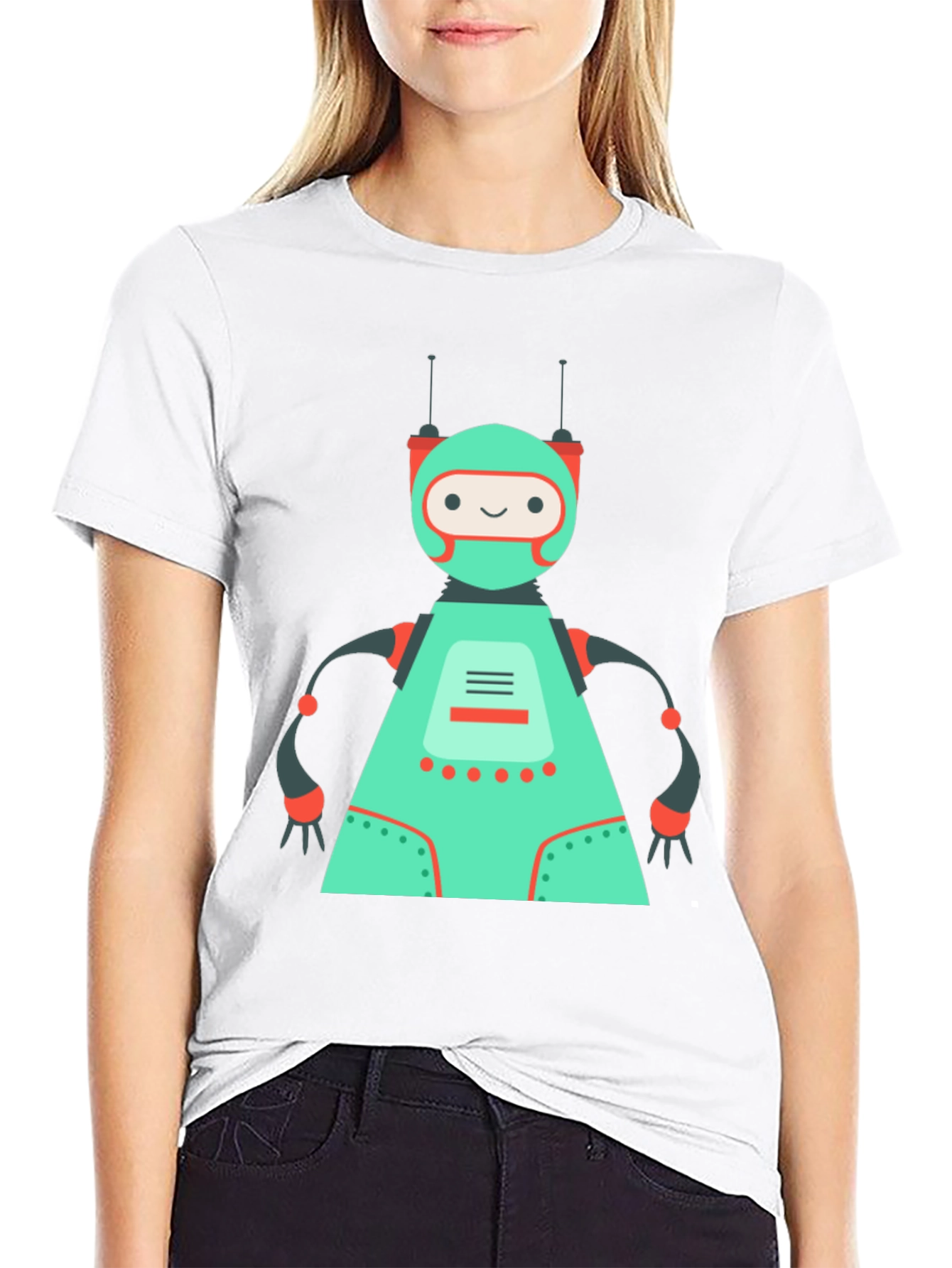 Robot Graphic Tee - Fun Modern Design