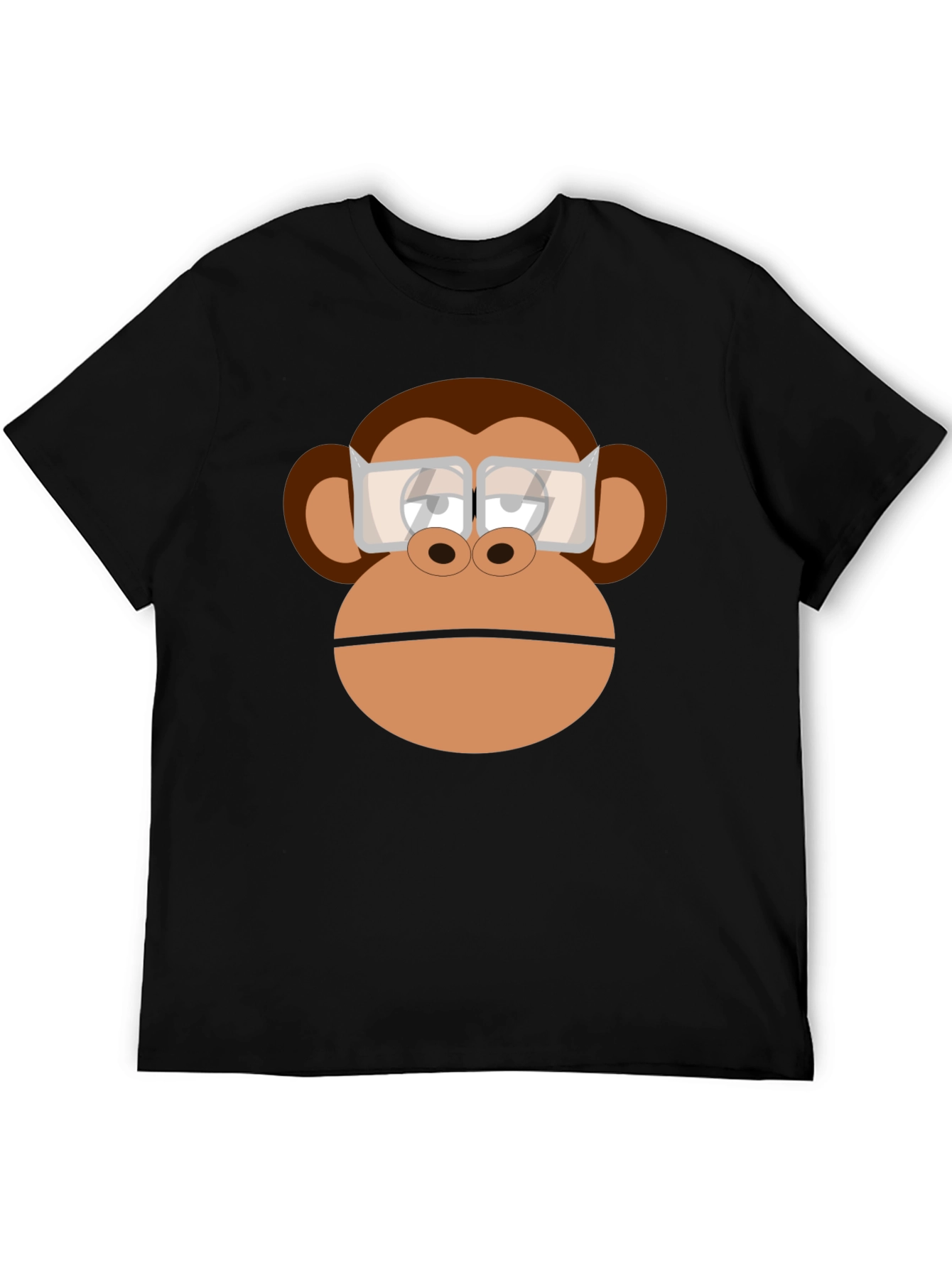 Cool Monkey with Glasses Graphic T-Shirt