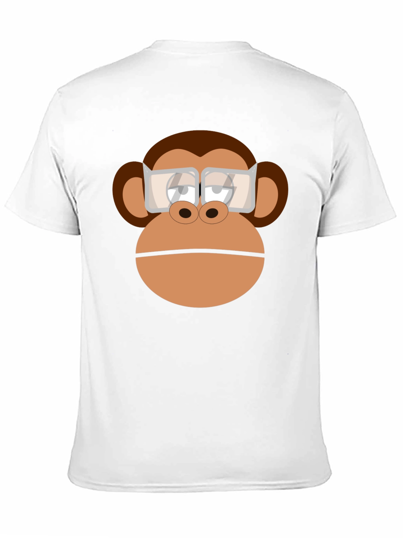 Cool Monkey with Glasses Graphic T-Shirt