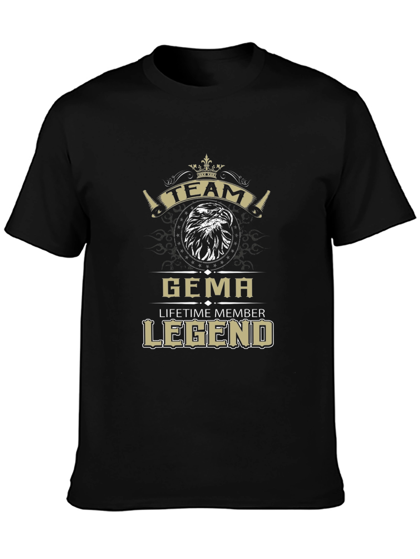 Team Gema Legend Black Graphic T-Shirt