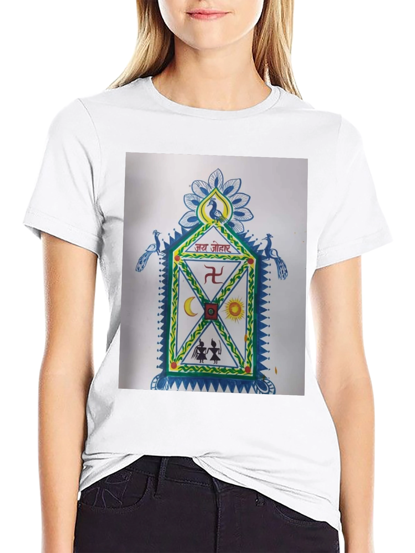 Unique Graphic T-Shirt: Cultural Art Design