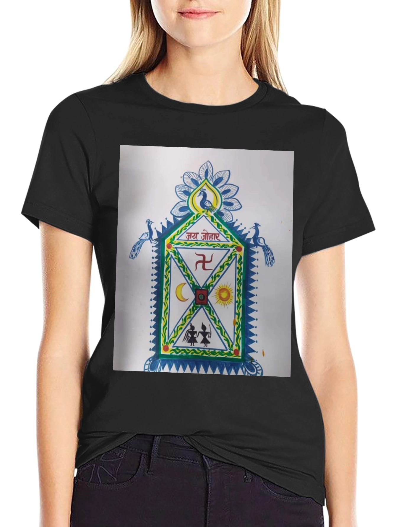 Unique Graphic T-Shirt: Cultural Art Design