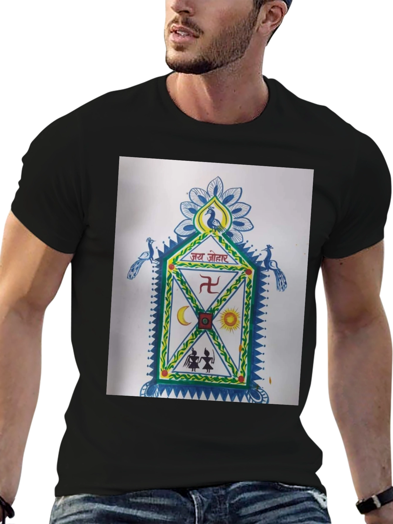 Unique Graphic T-Shirt: Cultural Art Design