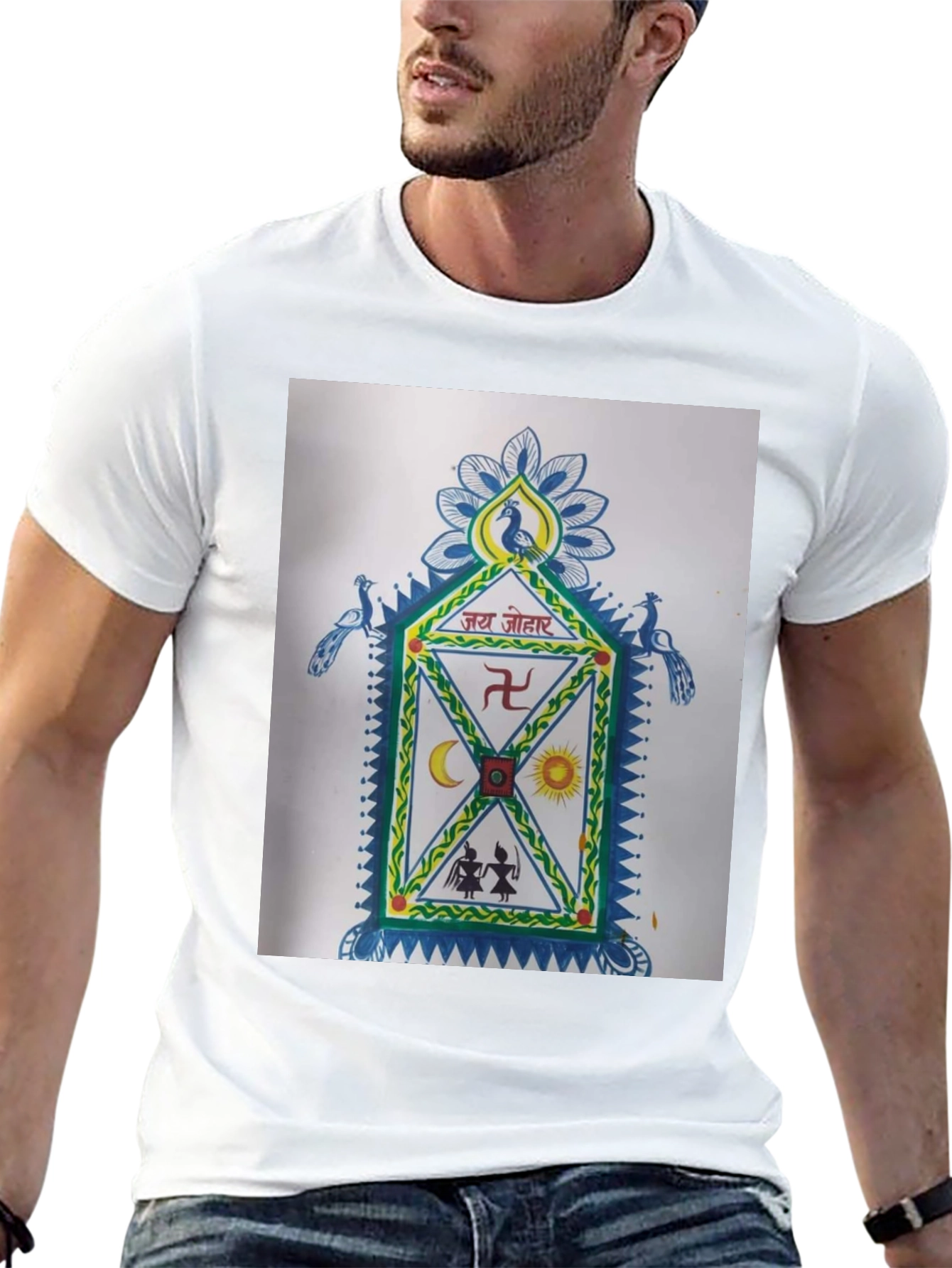 Unique Graphic T-Shirt: Cultural Art Design