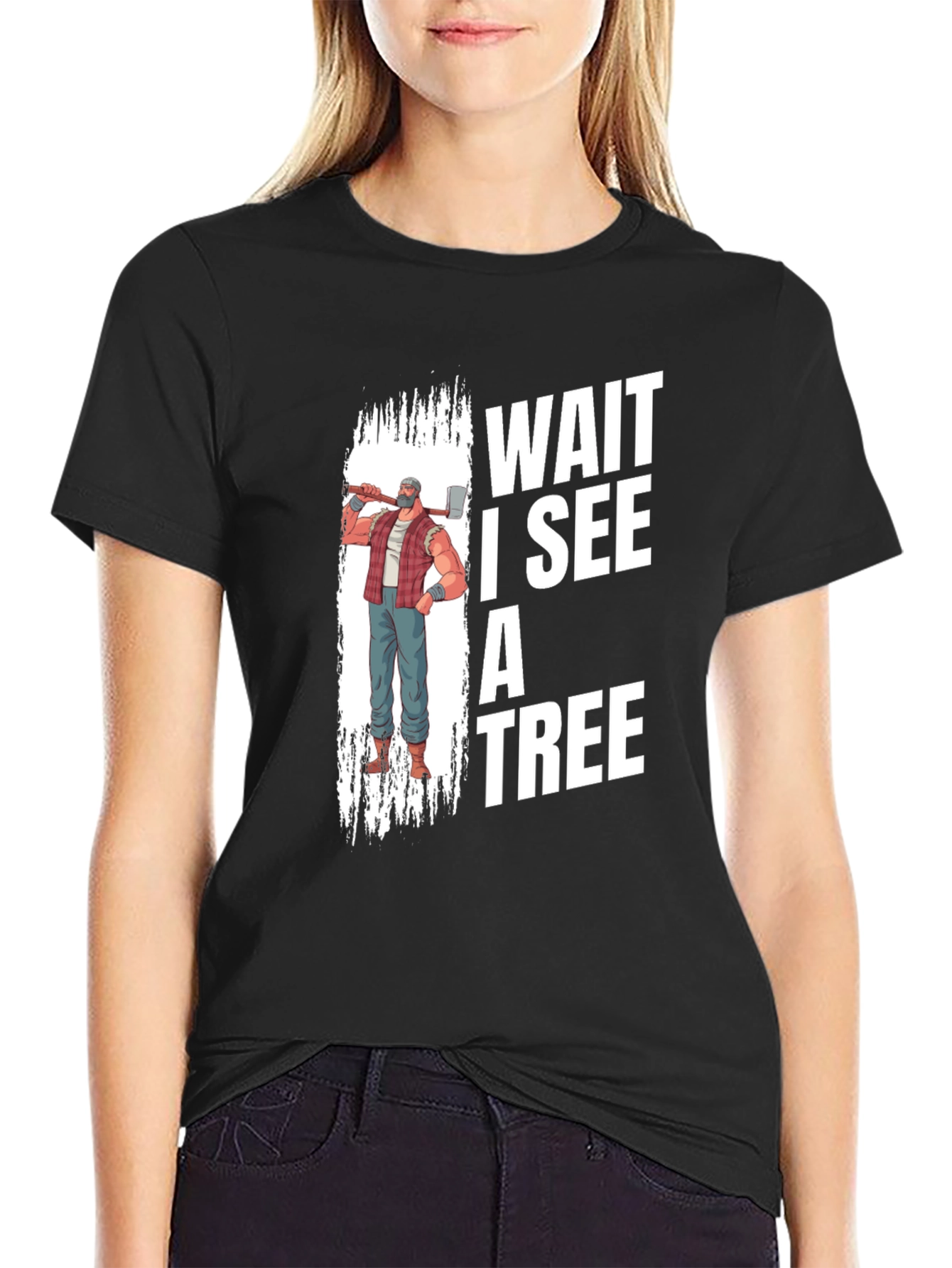 Wait I See A Tree Graphic T-Shirt