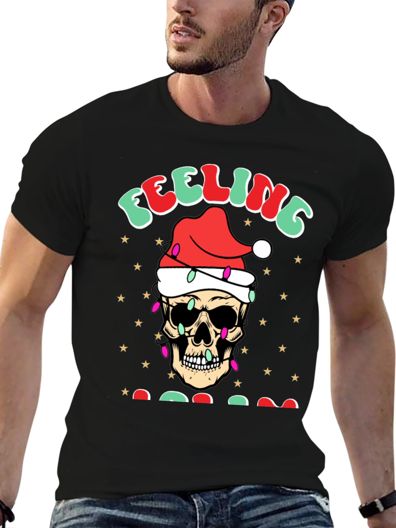 Feeling Jolly Skull Graphic Tee