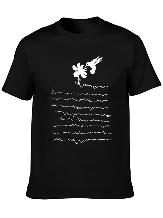 Hummingbird & Floral Pulse T-Shirt