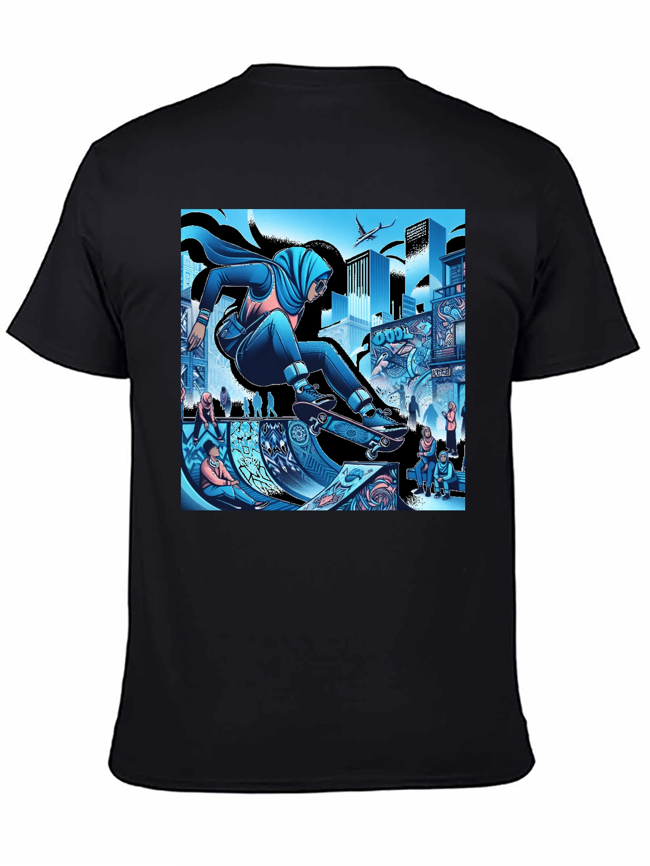 Urban Hijabi Skater Graphic Tee