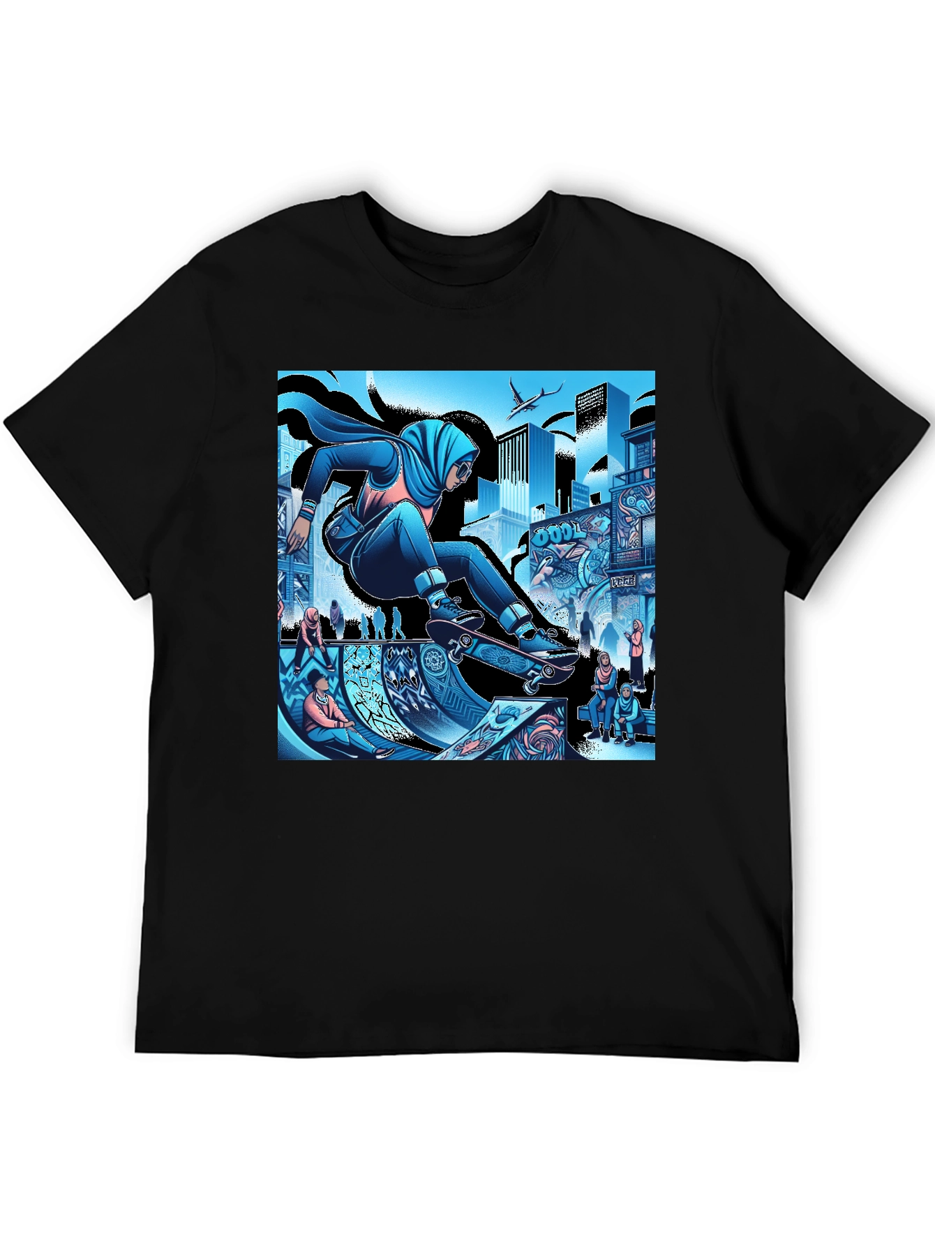 Urban Hijabi Skater Graphic Tee